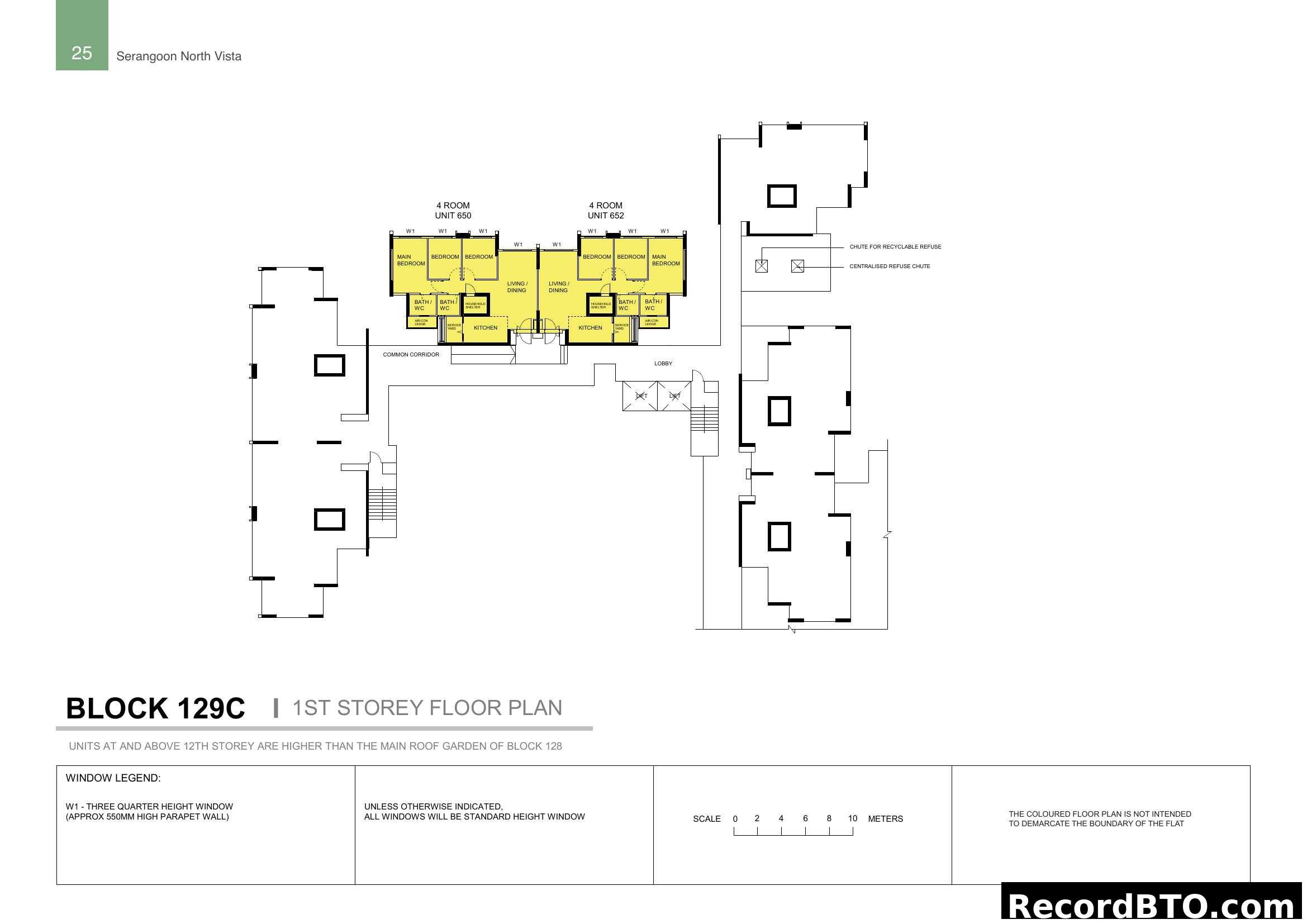 Block 129C 1st Storey Floor Plan - Serangoon North Vista