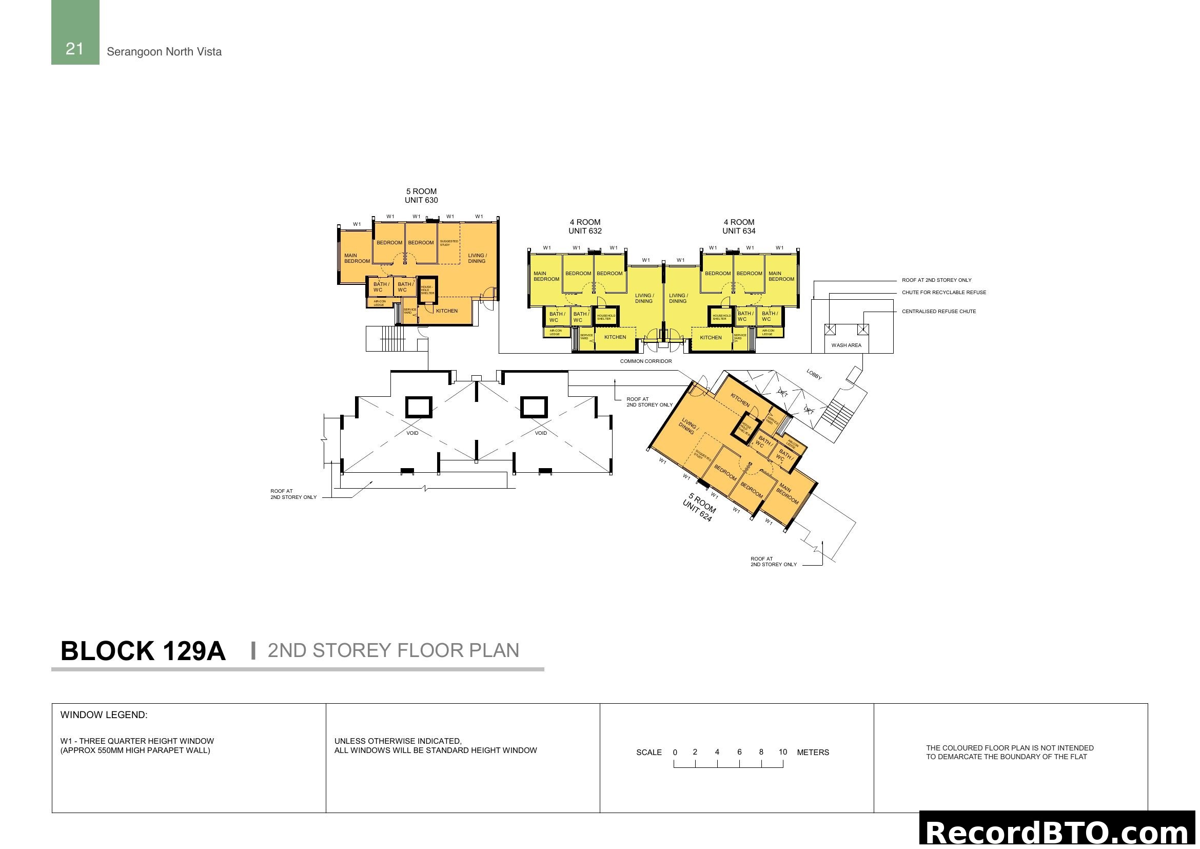 Block 129A, 2nd Storey Floor Plan (Serangoon North)