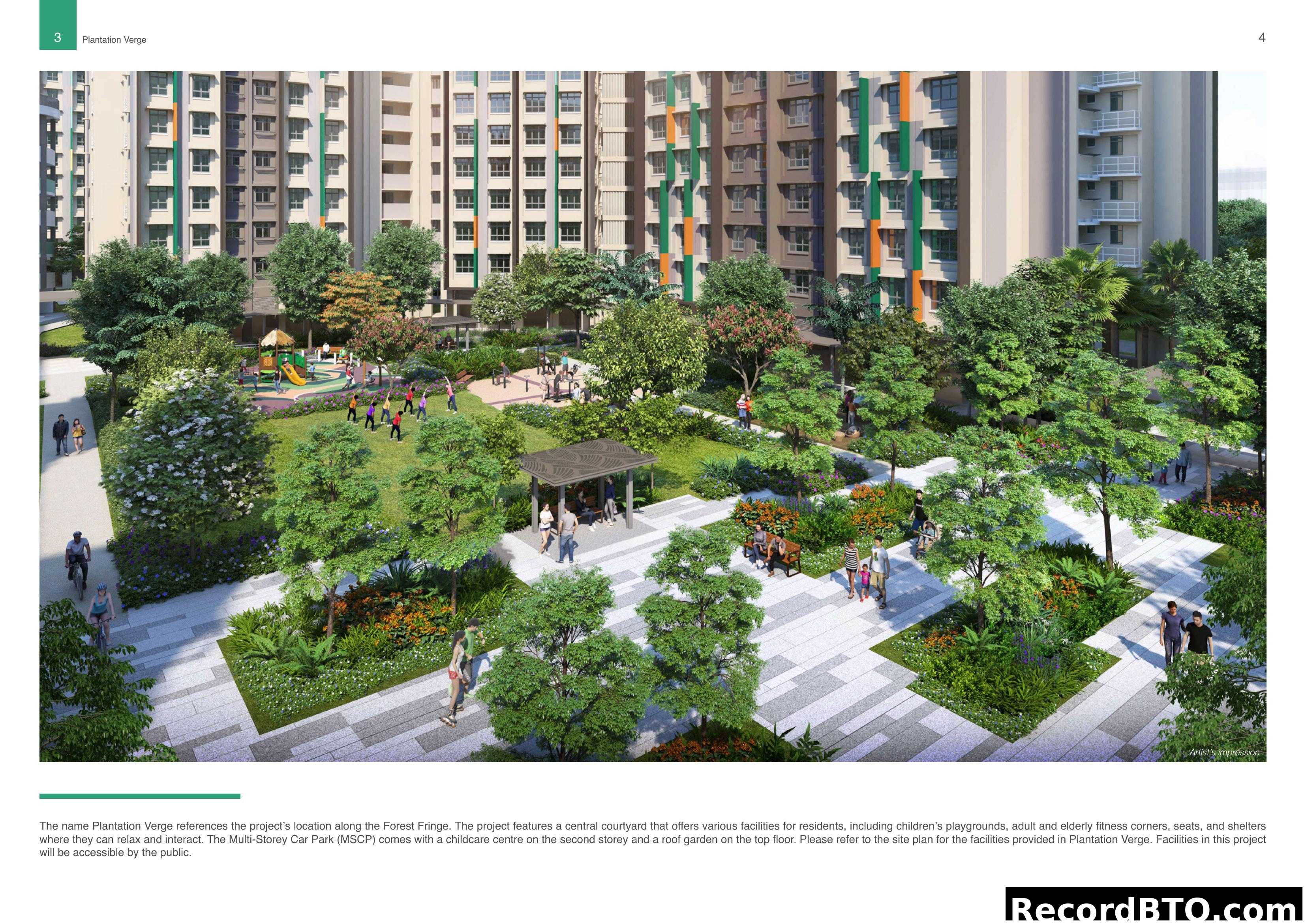 Plantation Verge: Central Courtyard and Facilities