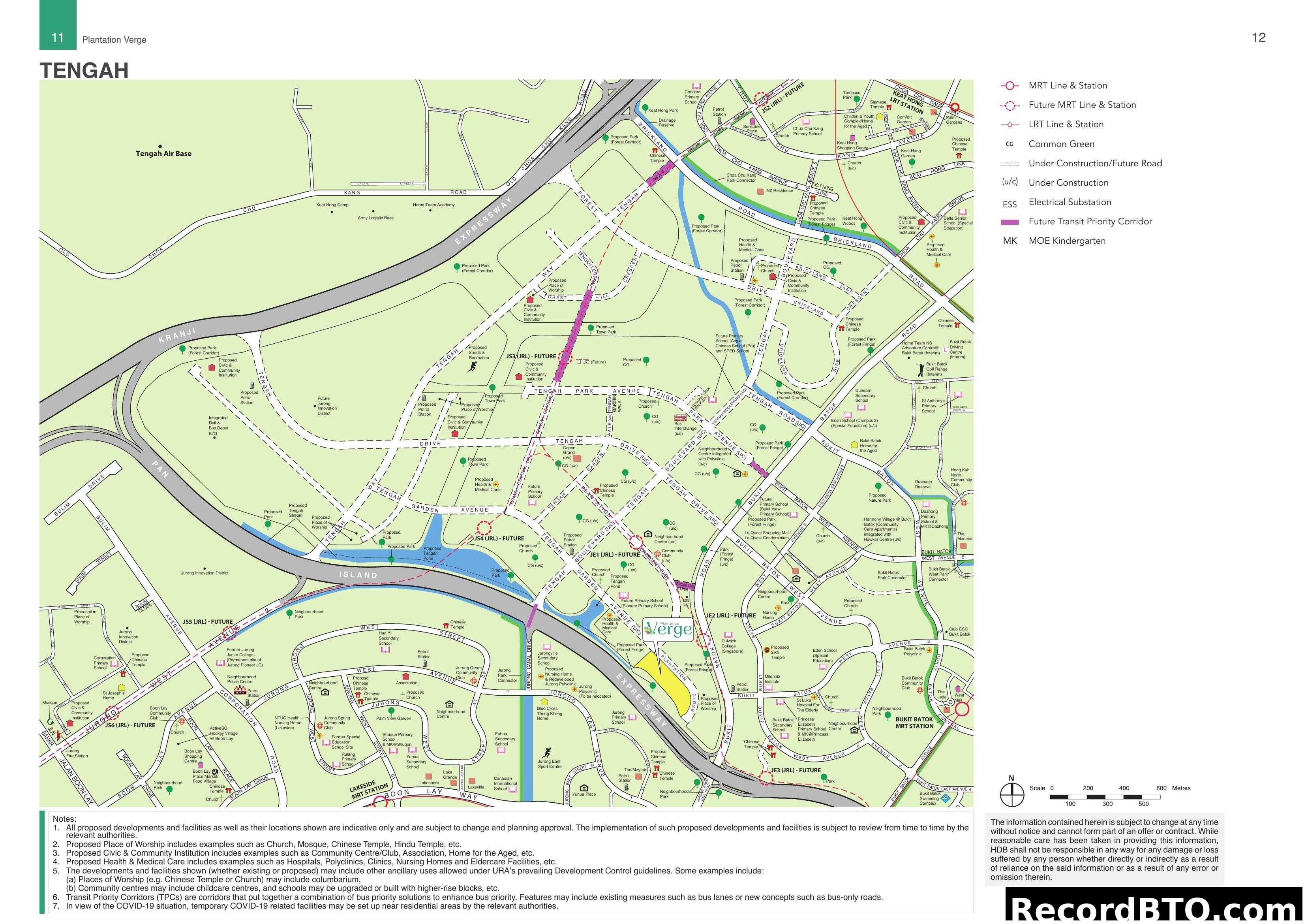 Tengah Plantation Verge Location Map