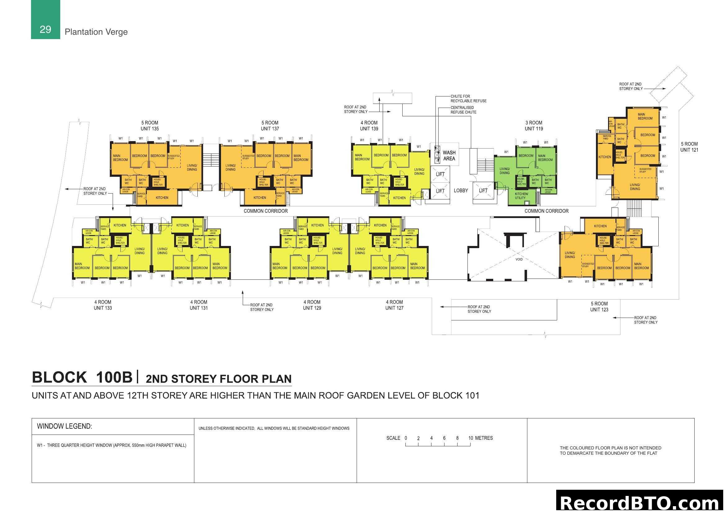 Block 100B | 2nd Storey Floor Plan