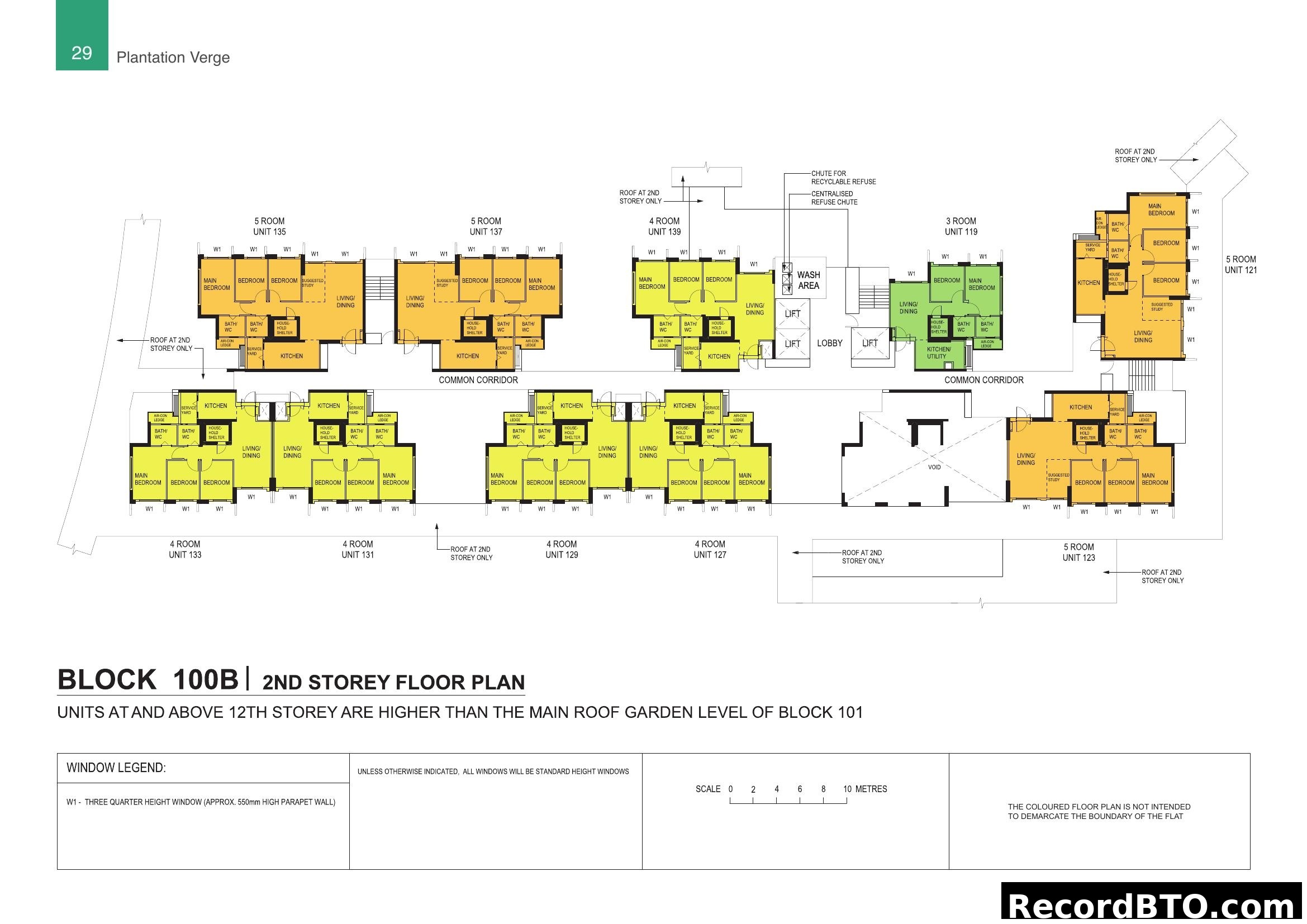 Block 100B | 2nd Storey Floor Plan