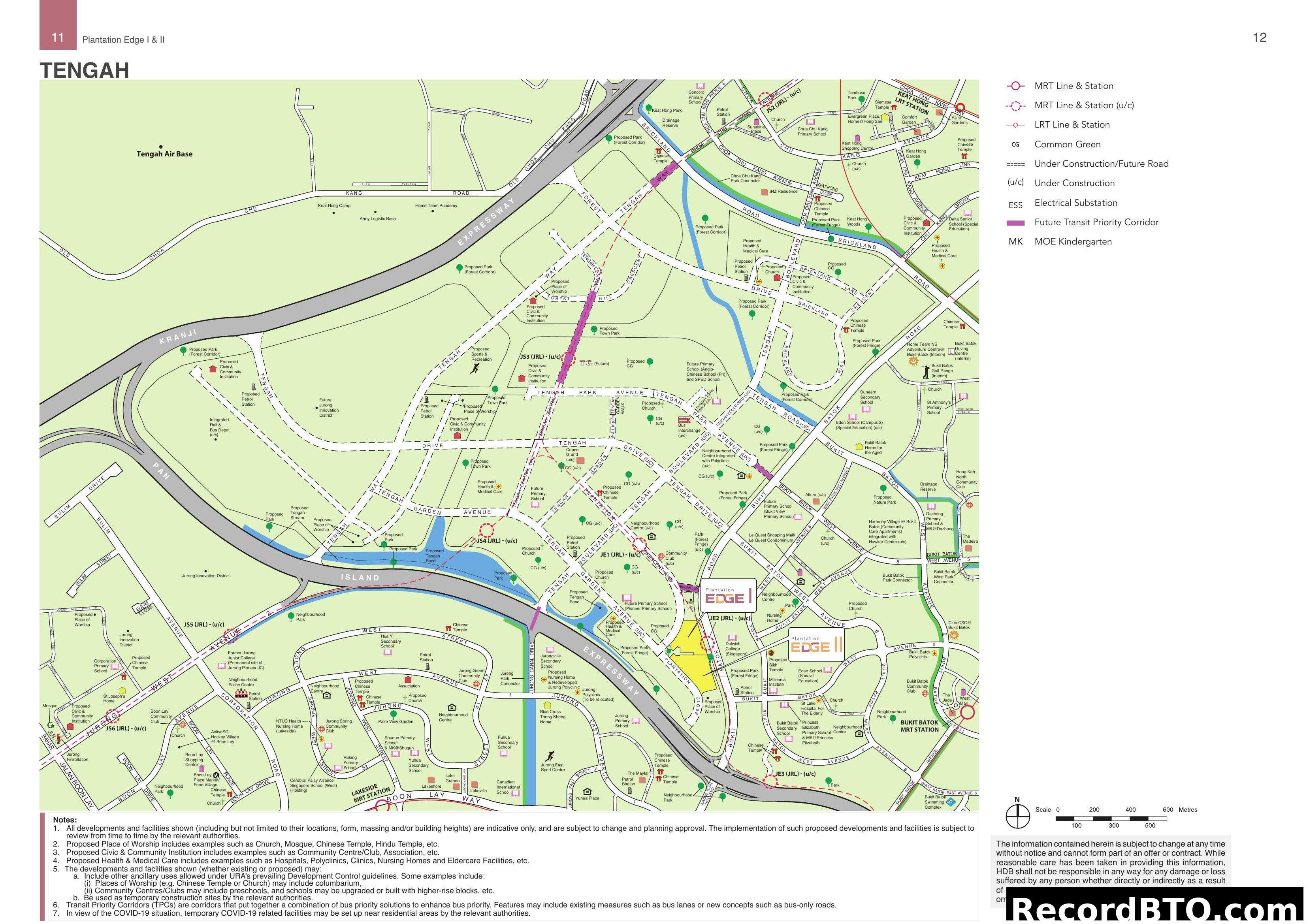 Tengah Location Map - Plantation Edge I & II