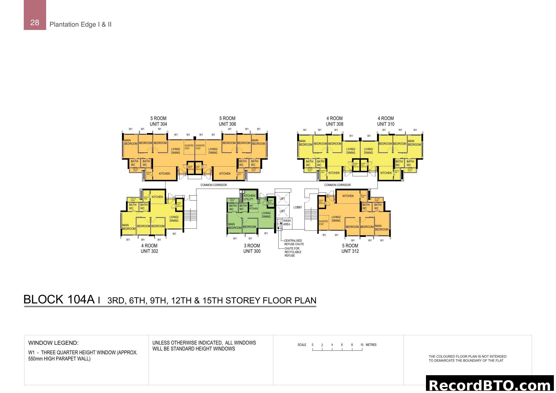 Plantation Edge I & II - Block 104A Floor Plan