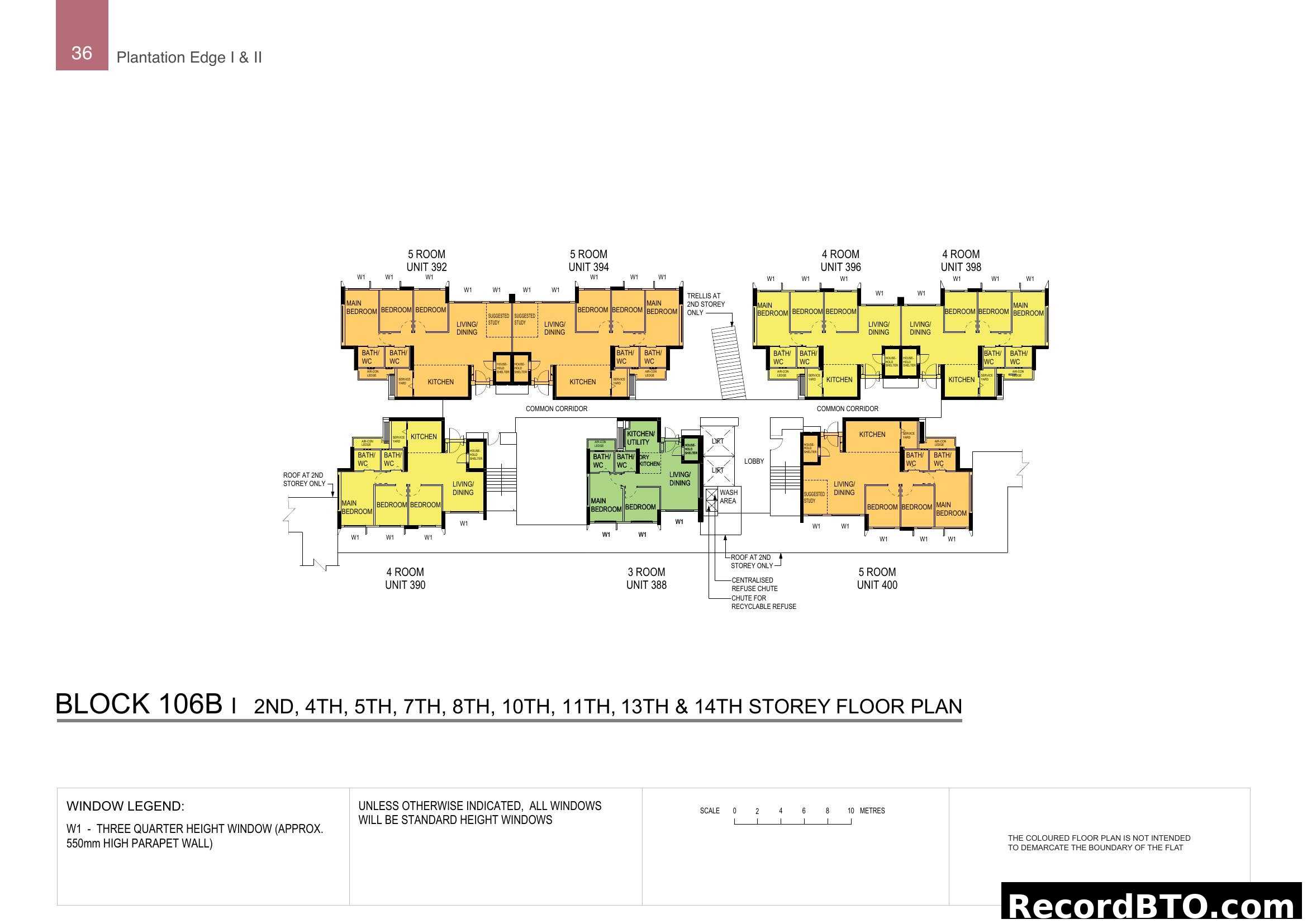 Block 106B Floor Plan - Plantation Edge I & II