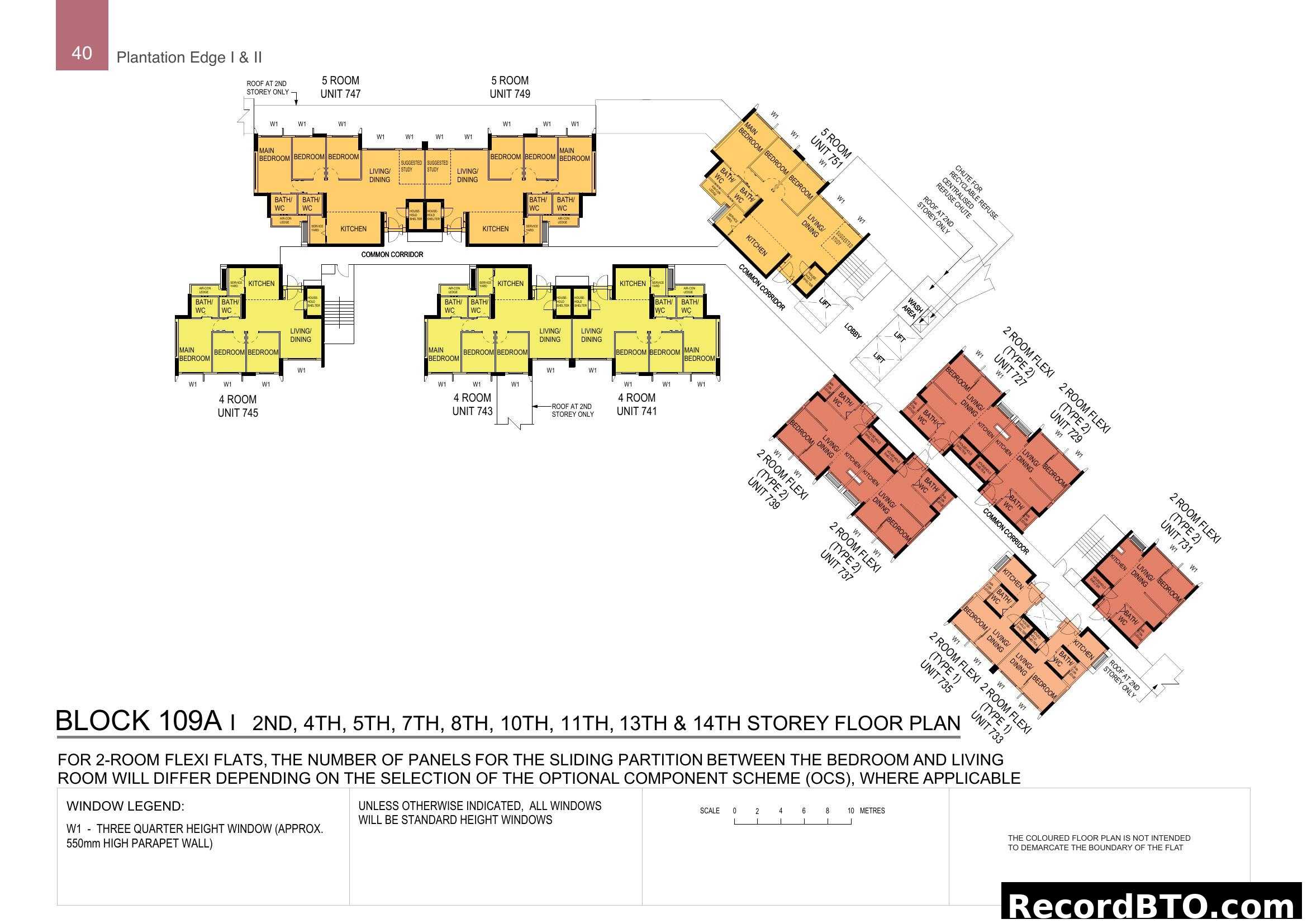 Block 109A Floor Plan - Plantation Edge I & II