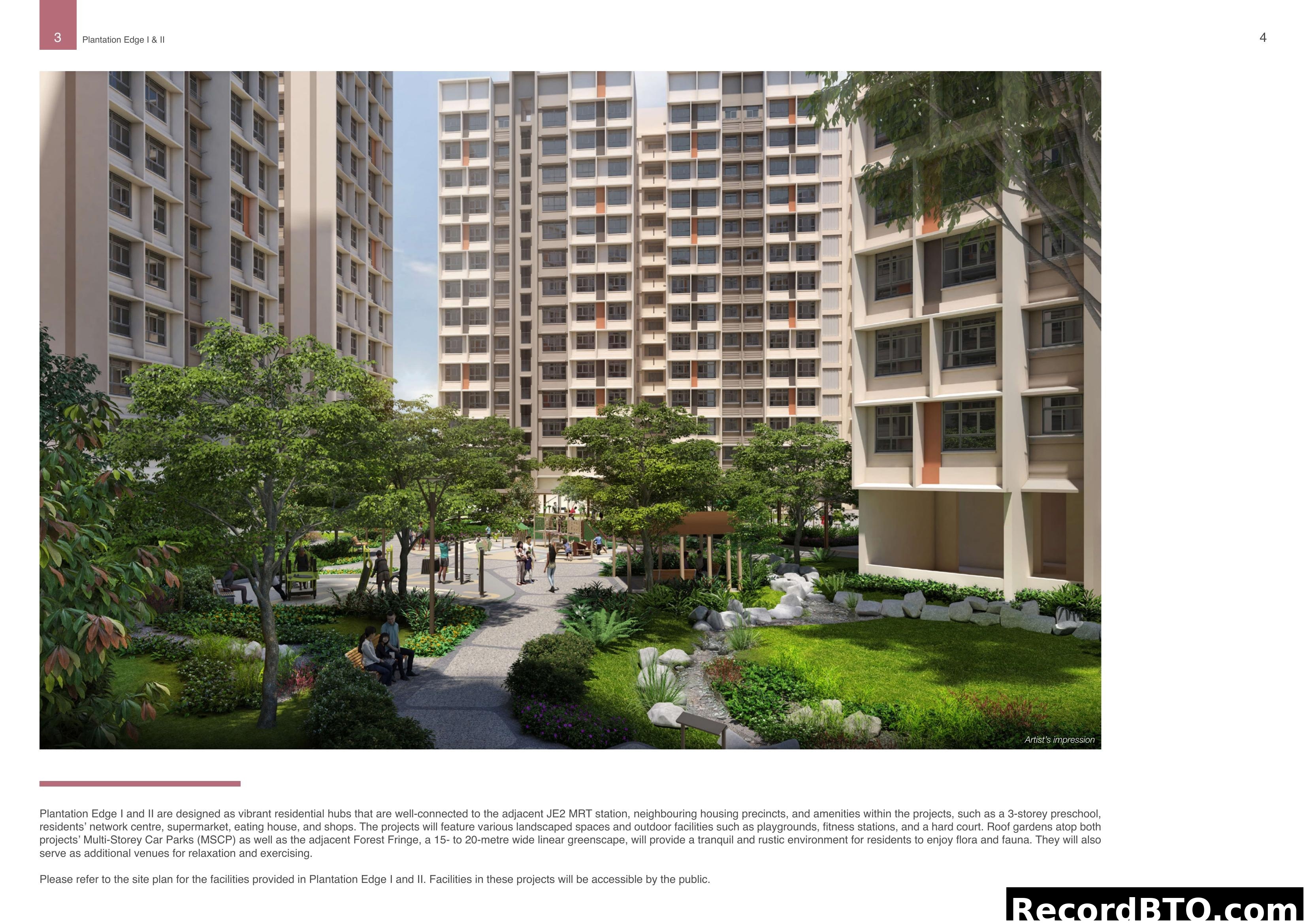 Plantation Edge I & II - Artist's Impression