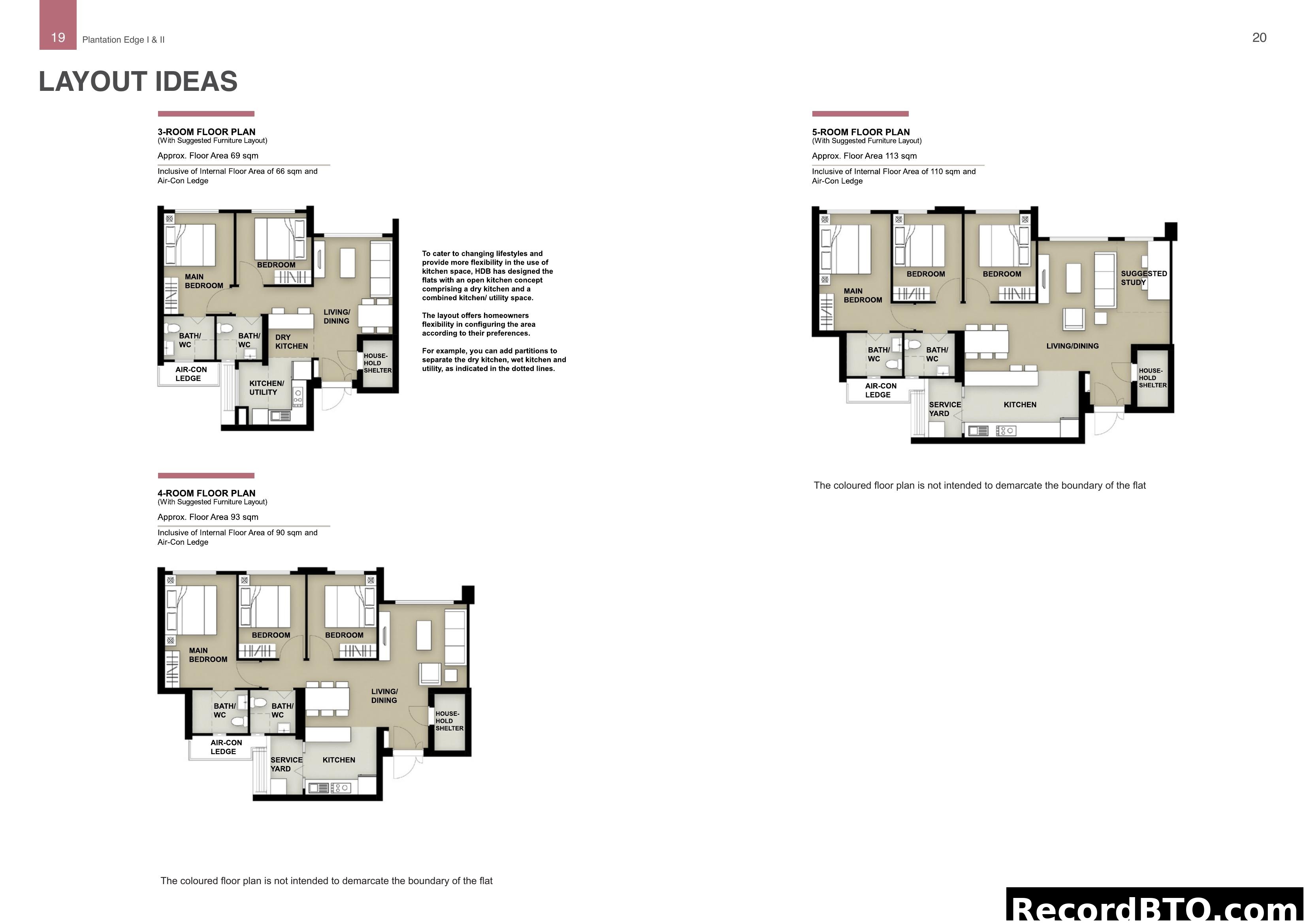 Plantation Edge I & II - Layout Ideas