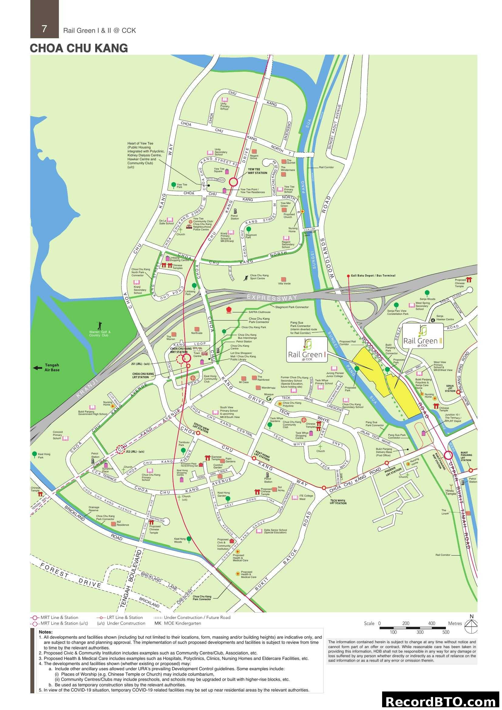 Rail Green I & II @ CCK Choa Chu Kang Location Map