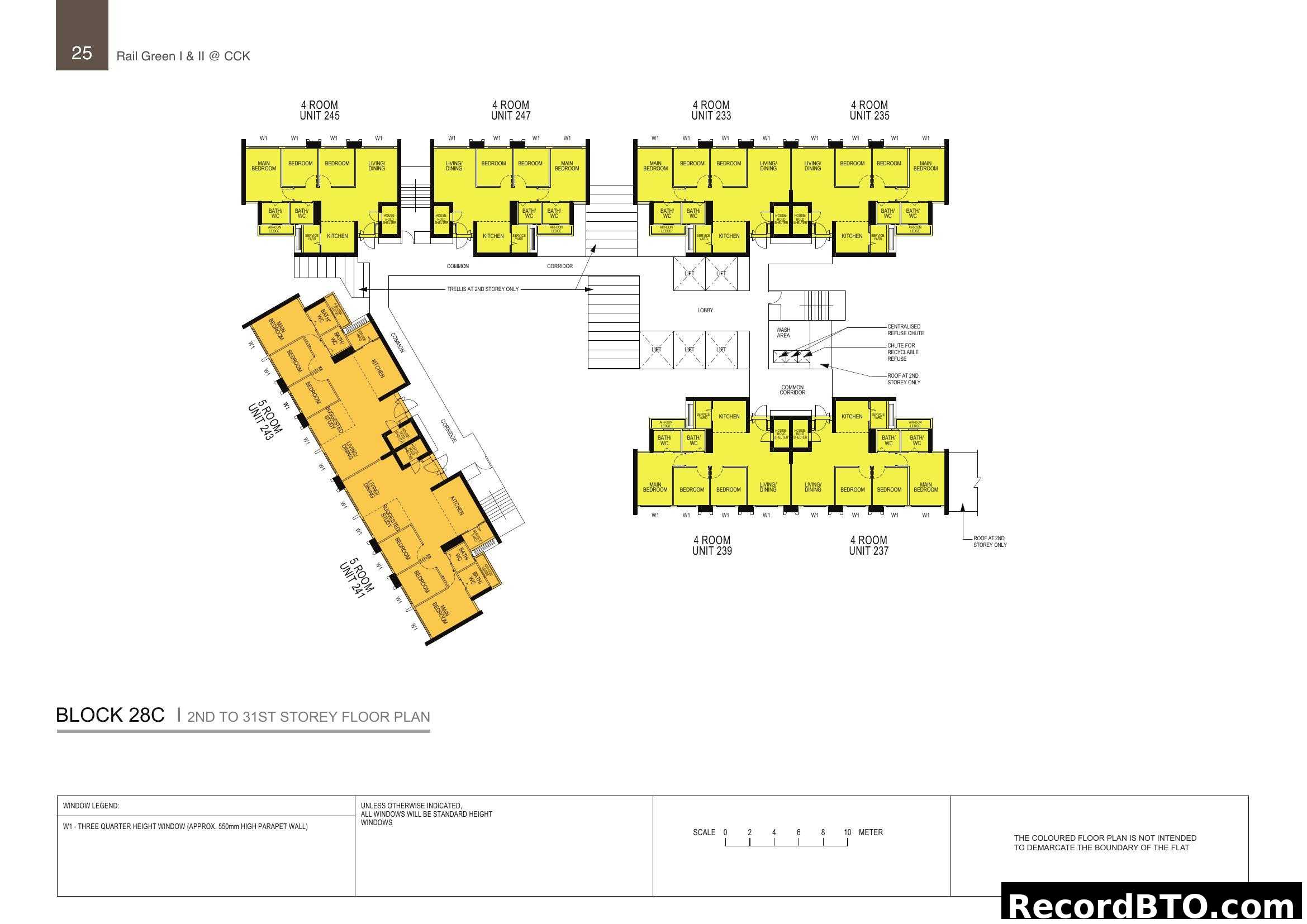 Block 28C | 2nd to 31st Storey Floor Plan