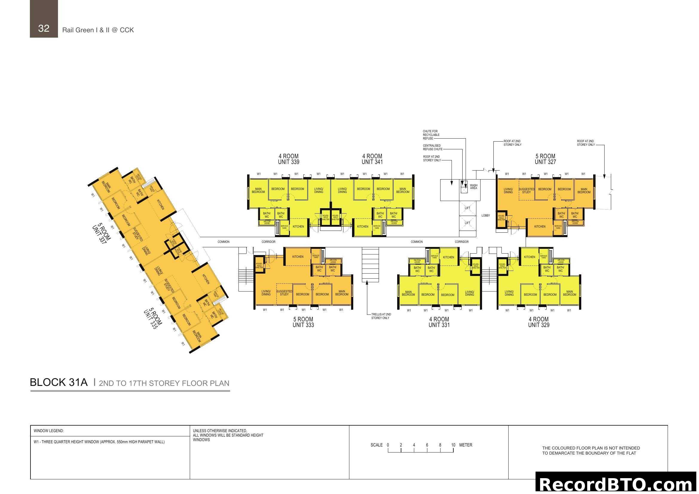 Block 31A Floor Plan (2nd to 17th Storey)