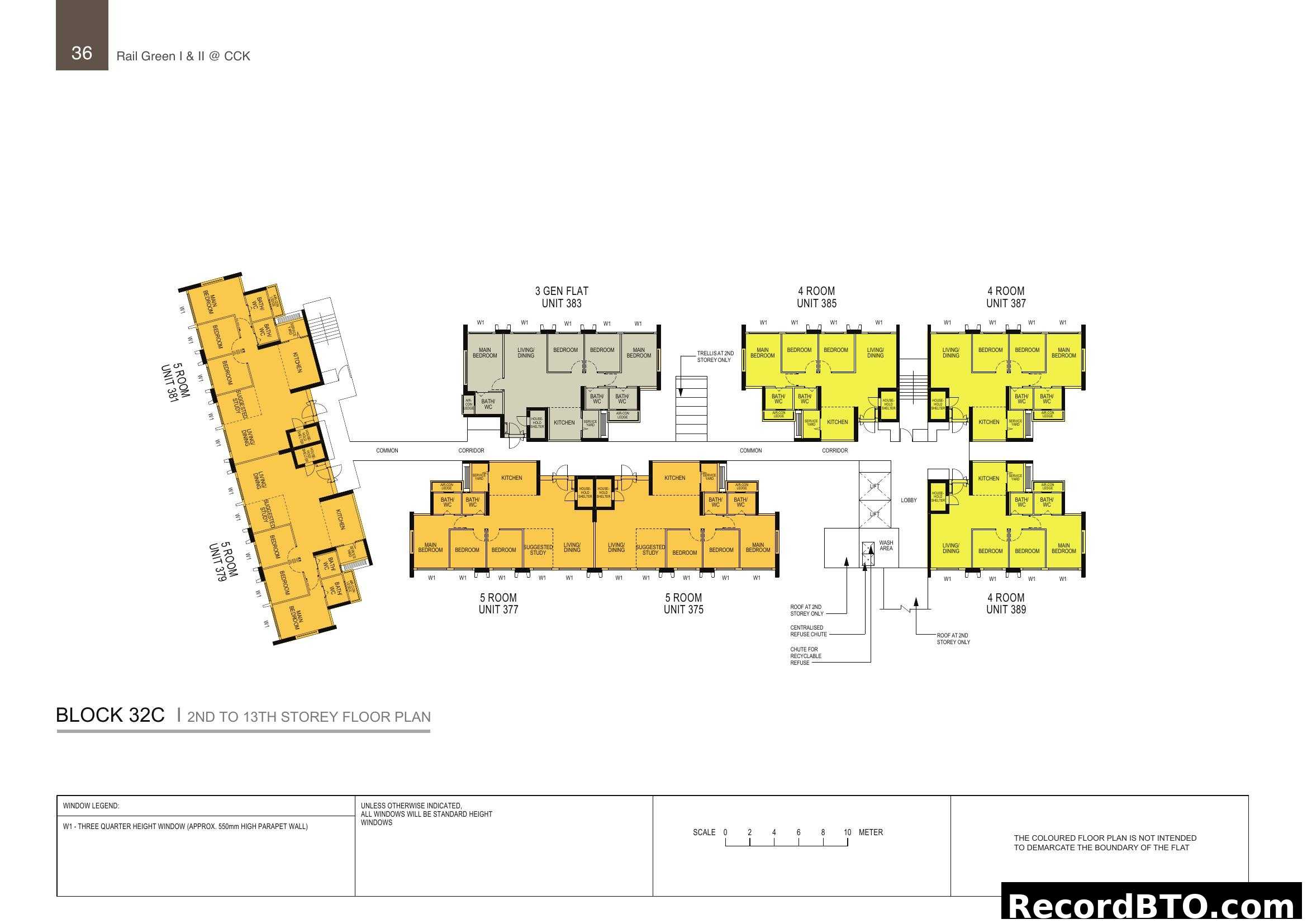 Block 32C Floor Plan (2nd-13th Storey)