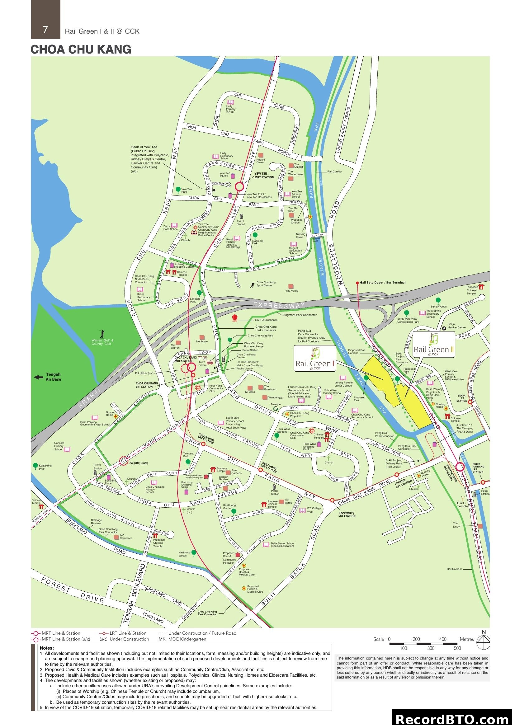 Rail Green I & II @ CCK Choa Chu Kang Location Map
