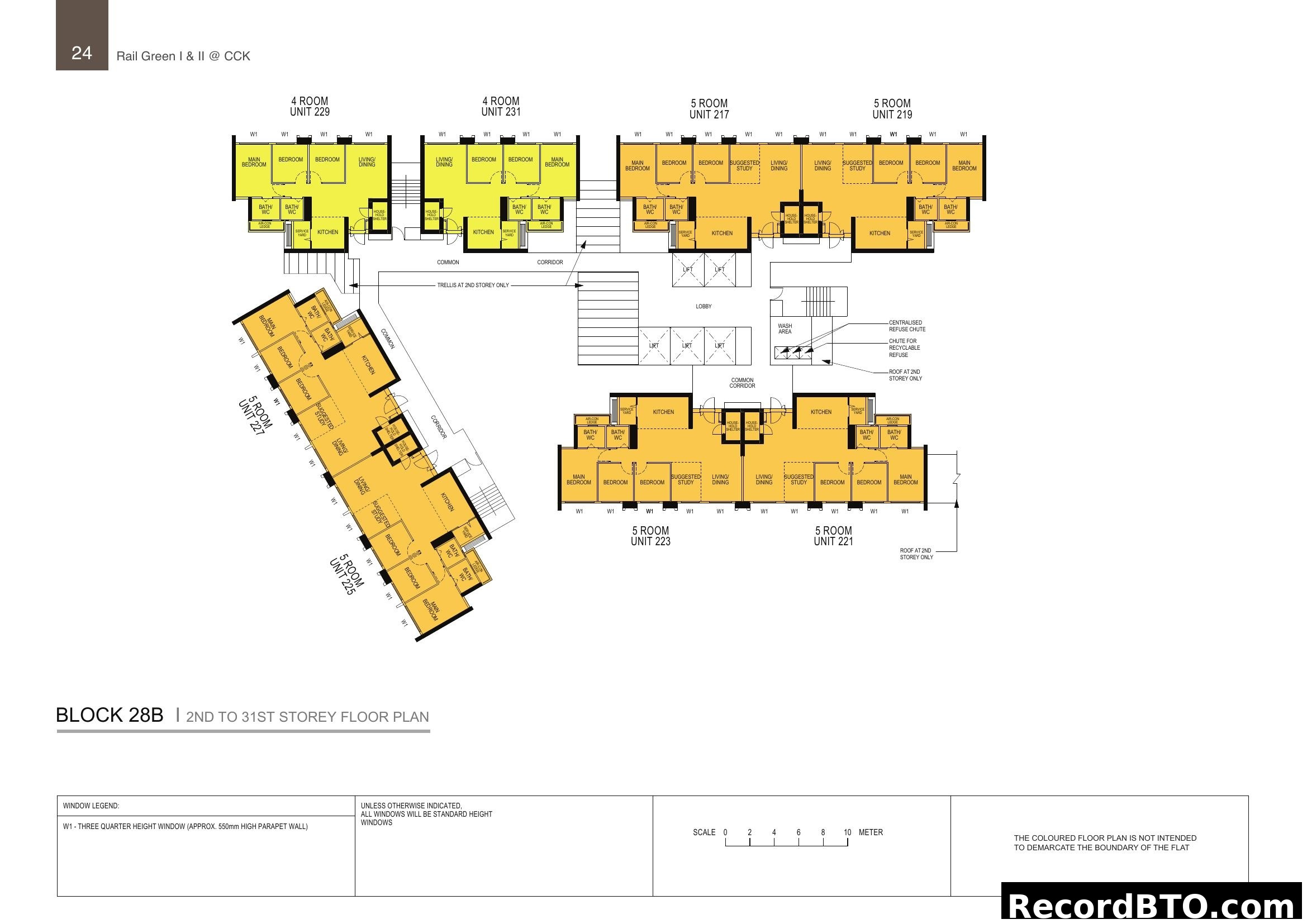 Block 28B Floor Plan (2nd to 31st Storey)
