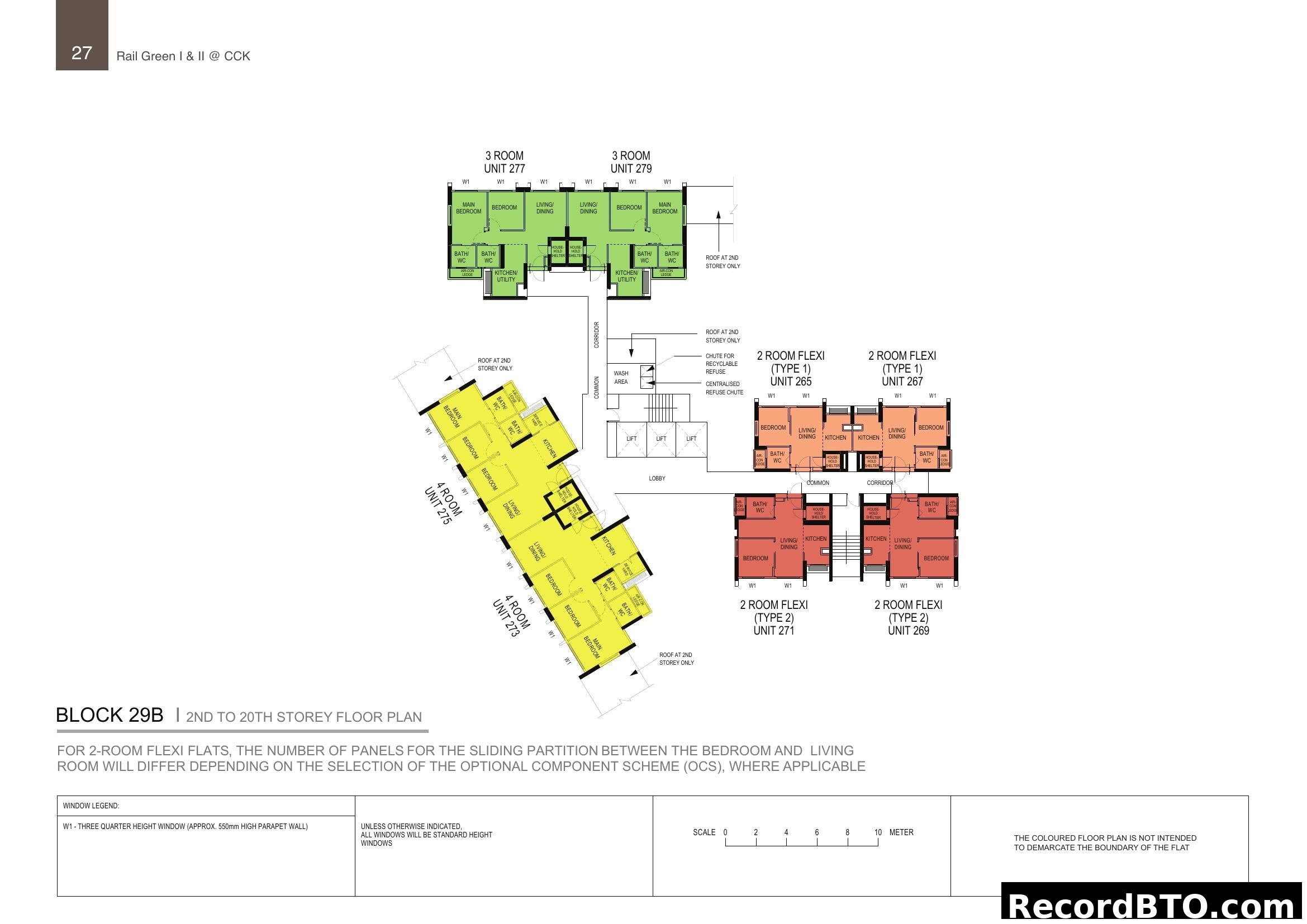 BLOCK 29B - 2nd to 20th Storey Floor Plan