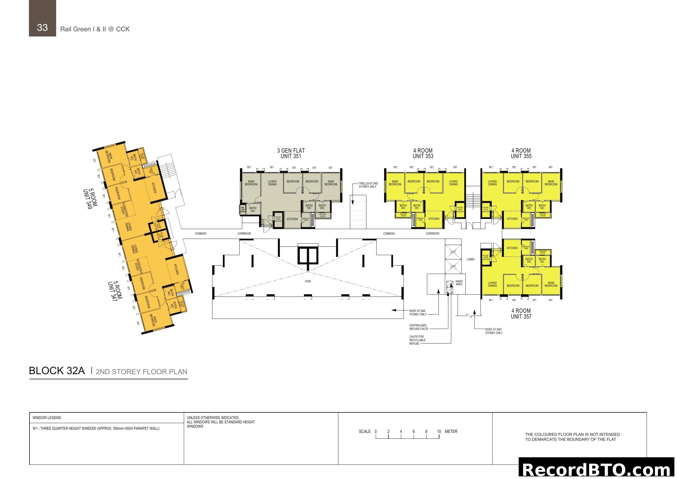 Block 32A Floor Plan (2nd Storey) - Rail Green I & II @ CCK