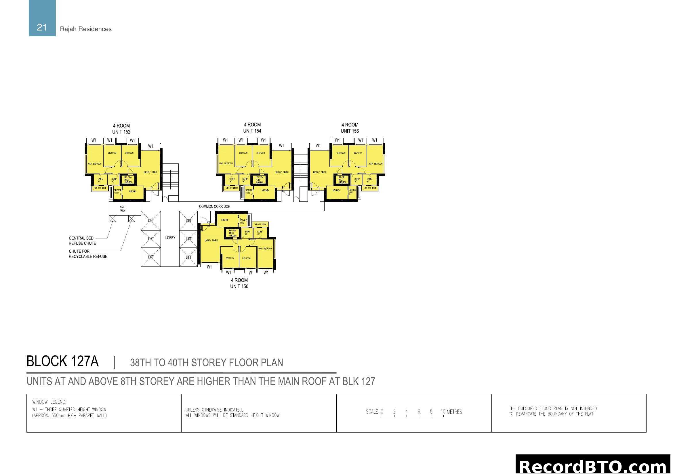 Block 127A 38th-40th Storey Floor Plan