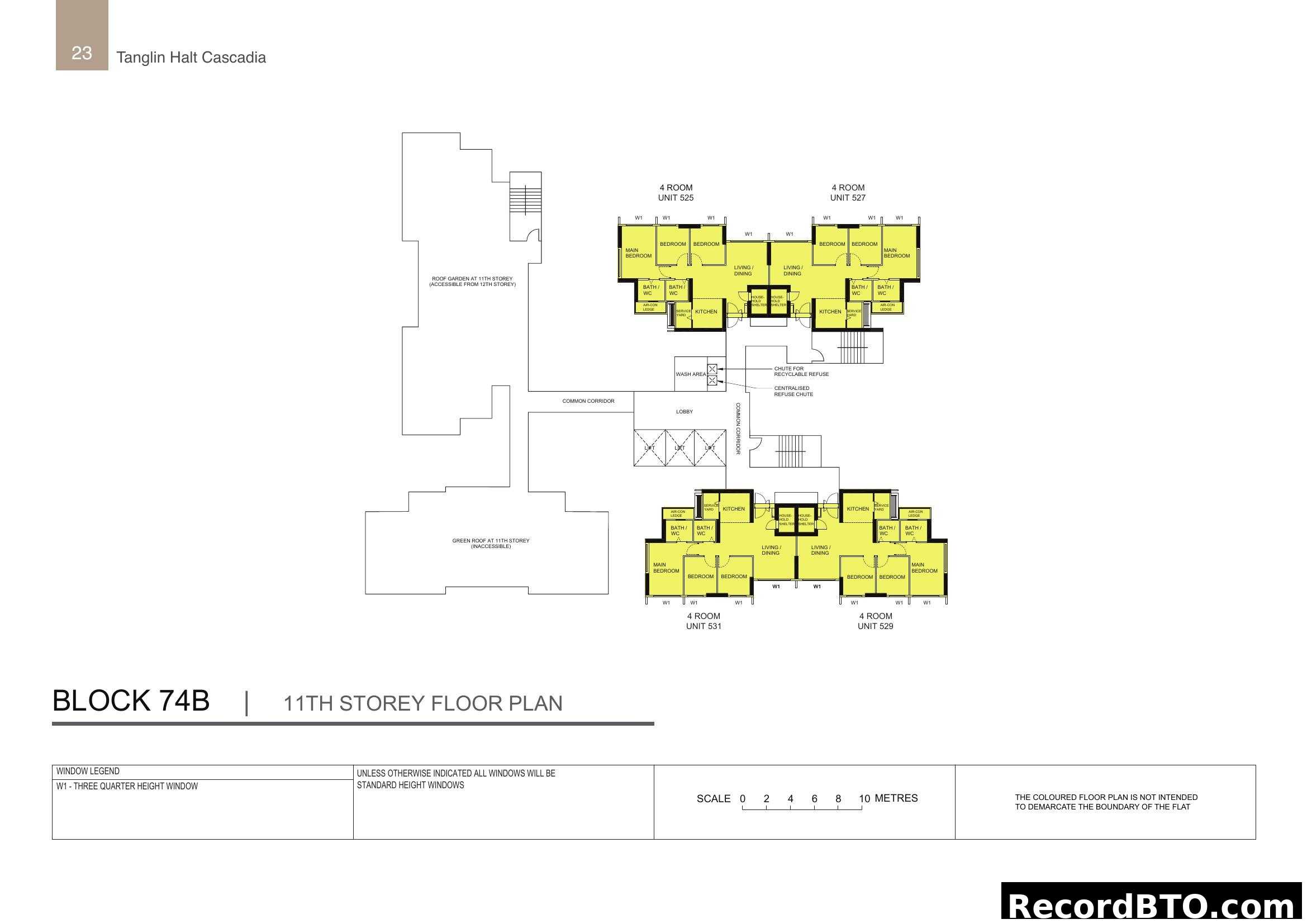 Tanglin Halt Cascadia Block 74B 11th Storey Floor Plan