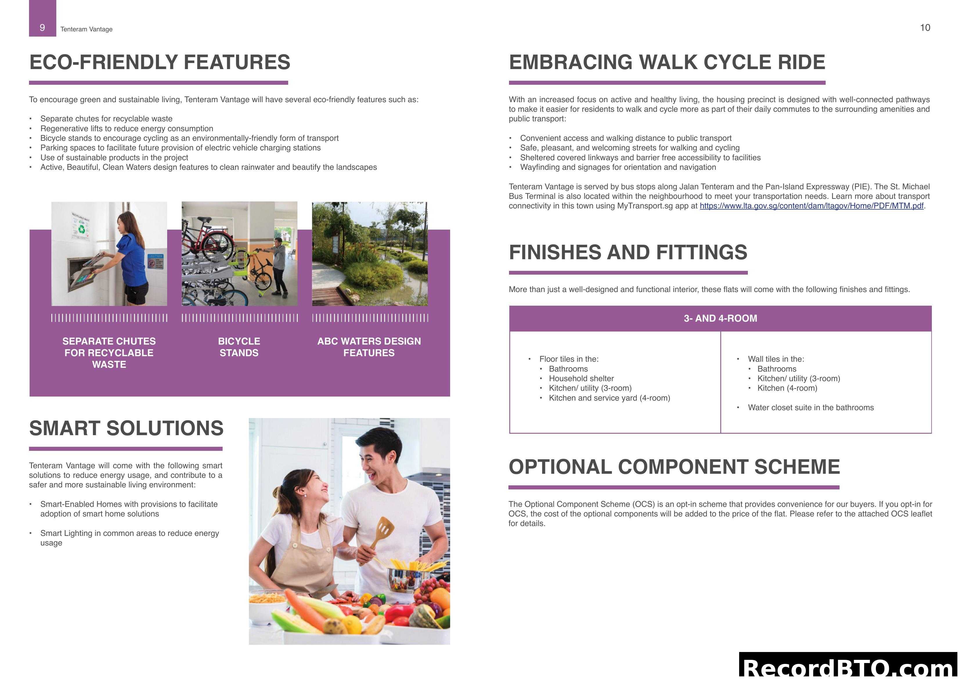 Tenteram Vantage Eco-Friendly, Smart, & Interior Features