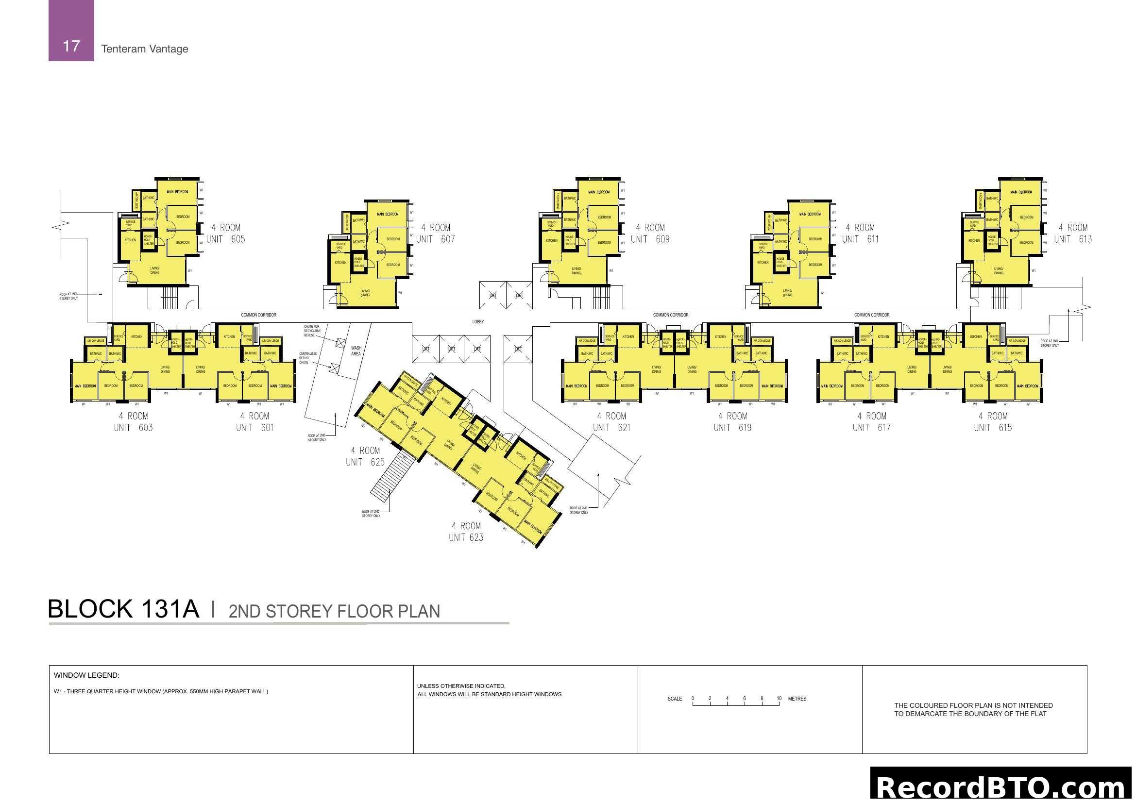 Tenteram Vantage Block 131A 2nd Storey Floor Plan