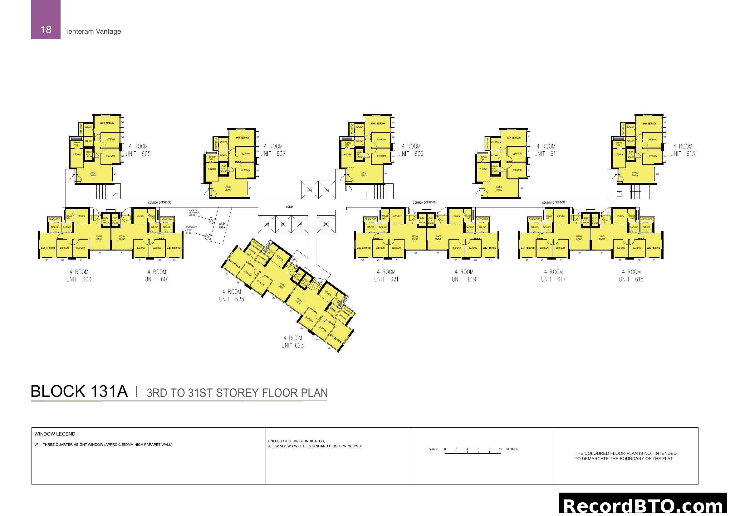 Block 131A 3rd-31st Storey Floor Plan