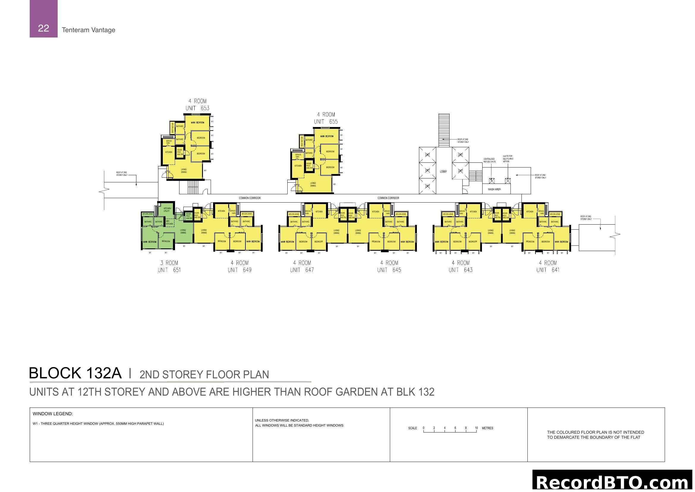Tenteram Vantage Block 132A 2nd Storey Floor Plan