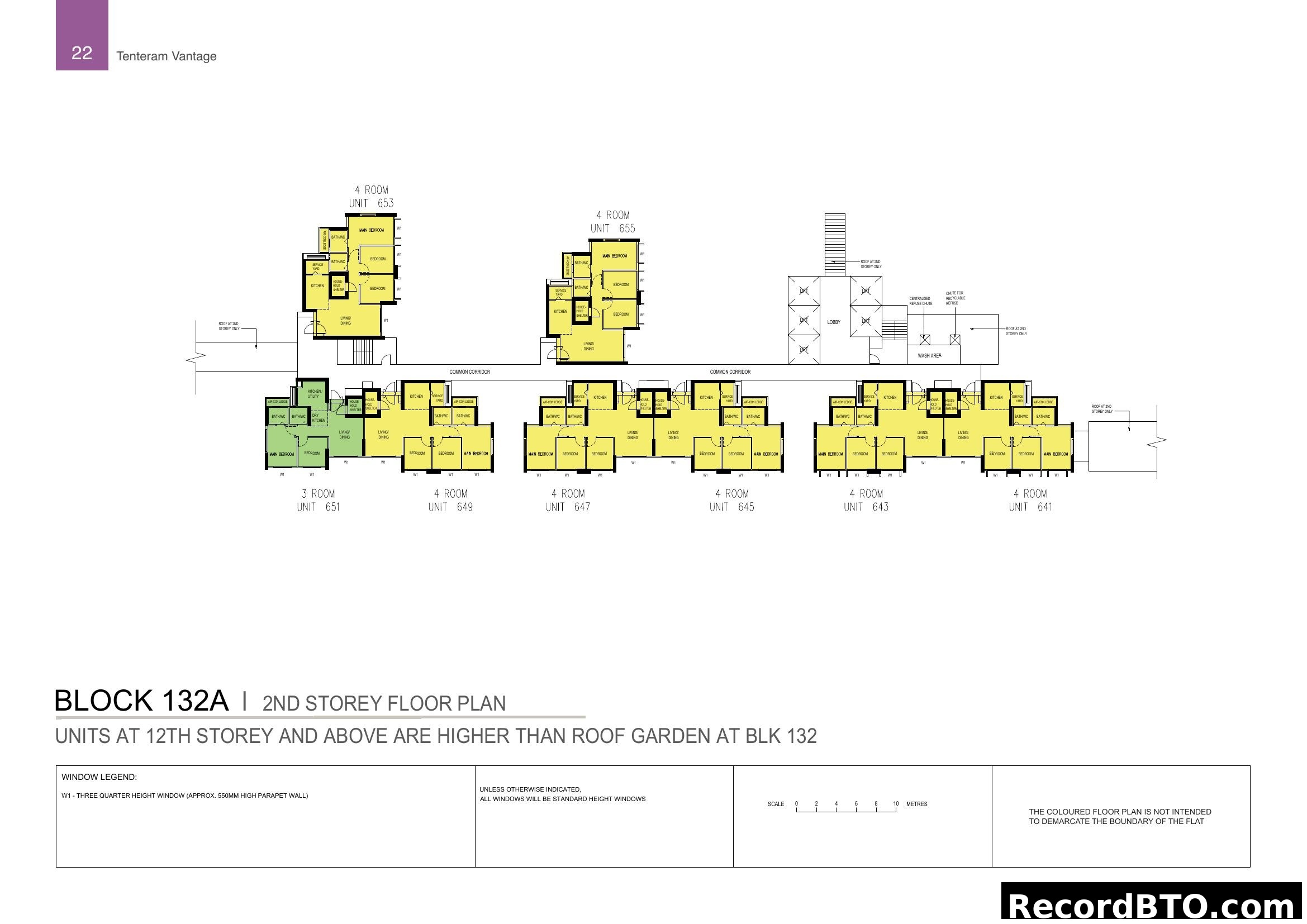 Tenteram Vantage Block 132A 2nd Storey Floor Plan