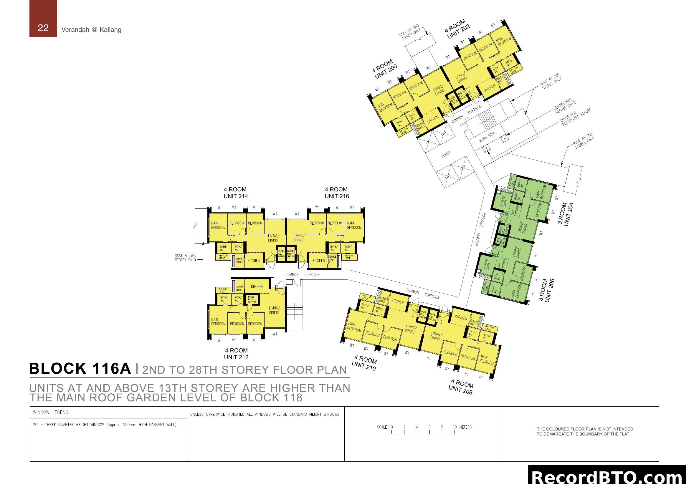 Block 116A 2nd to 28th Storey Floor Plan