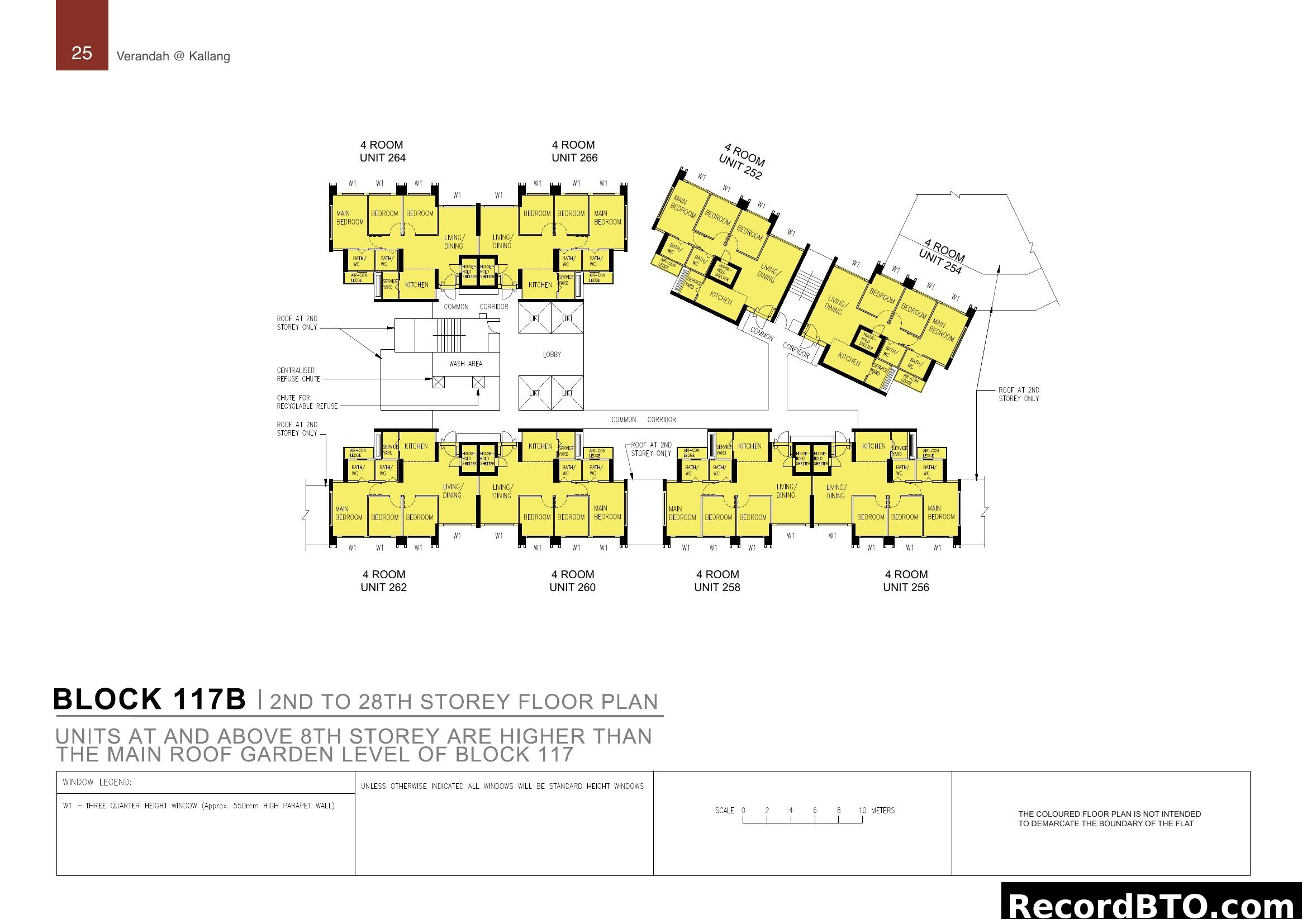 Block 117B 2nd-28th Storey Floor Plan (4-Room Units)
