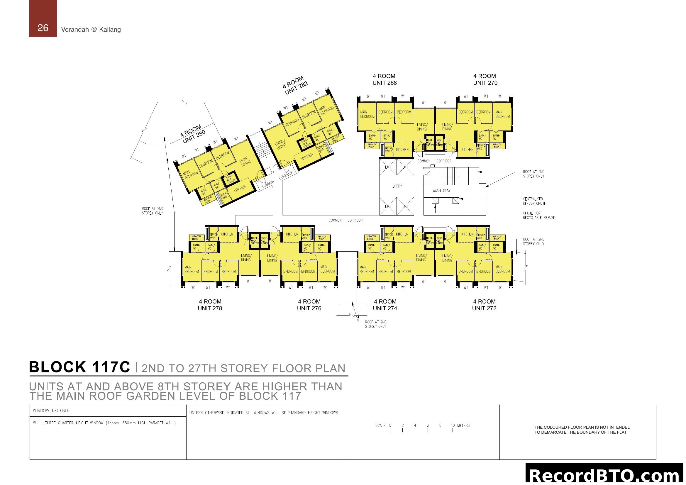 Verandah @ Kallang Block 117C 2nd-27th Storey Floor Plan