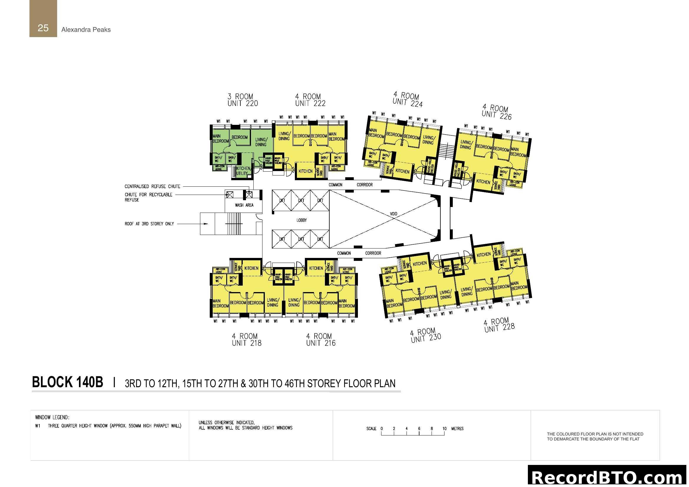 Block 140B Typical Storey Floor Plan - Alexandra Peaks