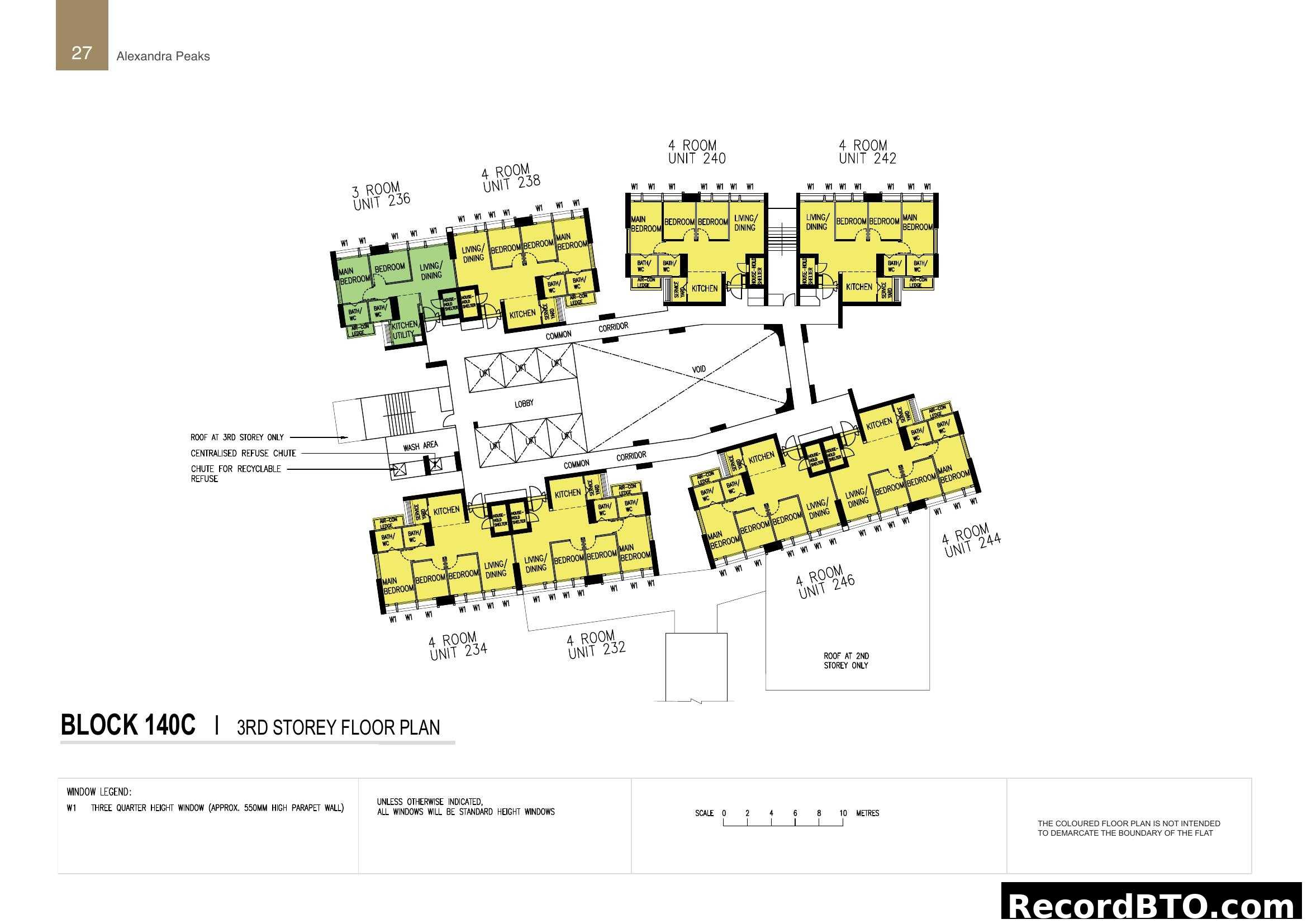 BLOCK 140C 3RD STOREY FLOOR PLAN