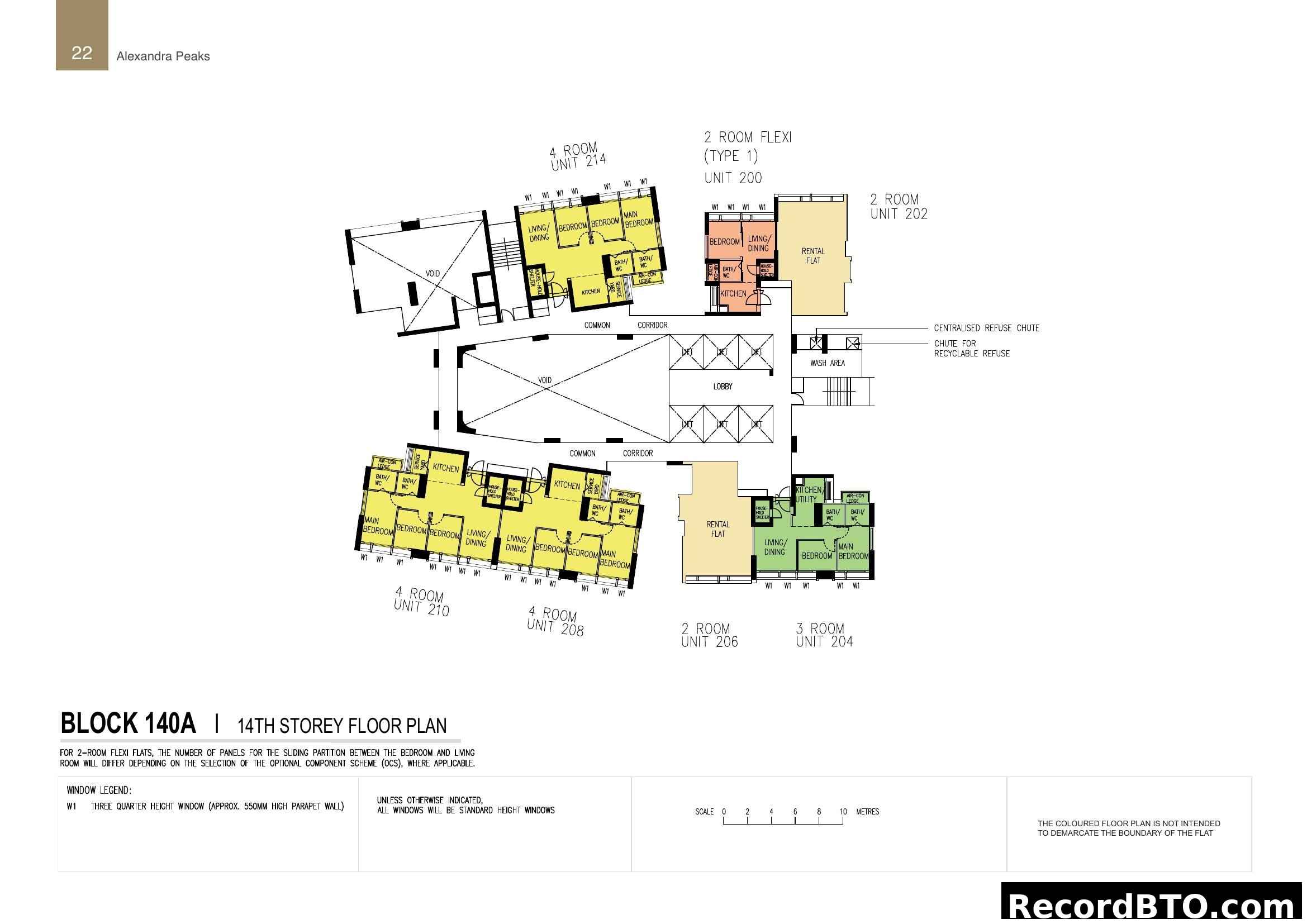 Alexandra Peaks Block 140A 14th Storey Floor Plan