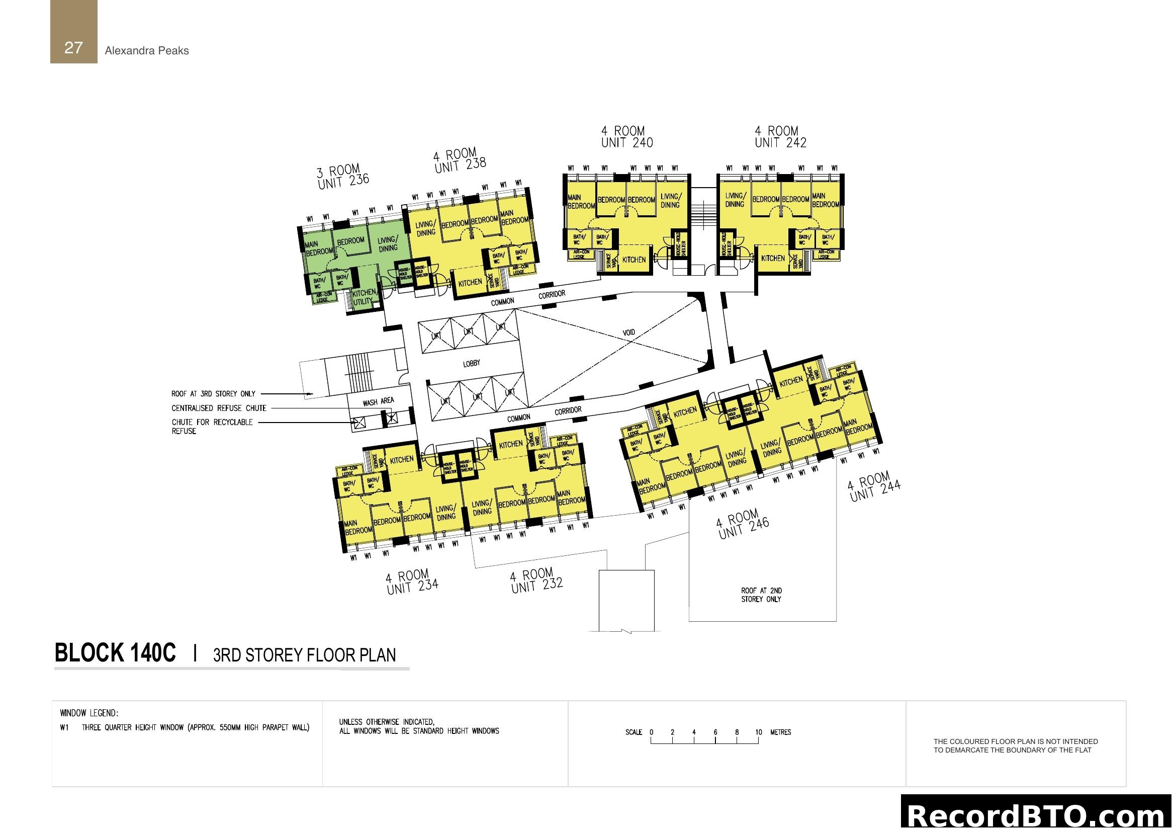 BLOCK 140C 3RD STOREY FLOOR PLAN