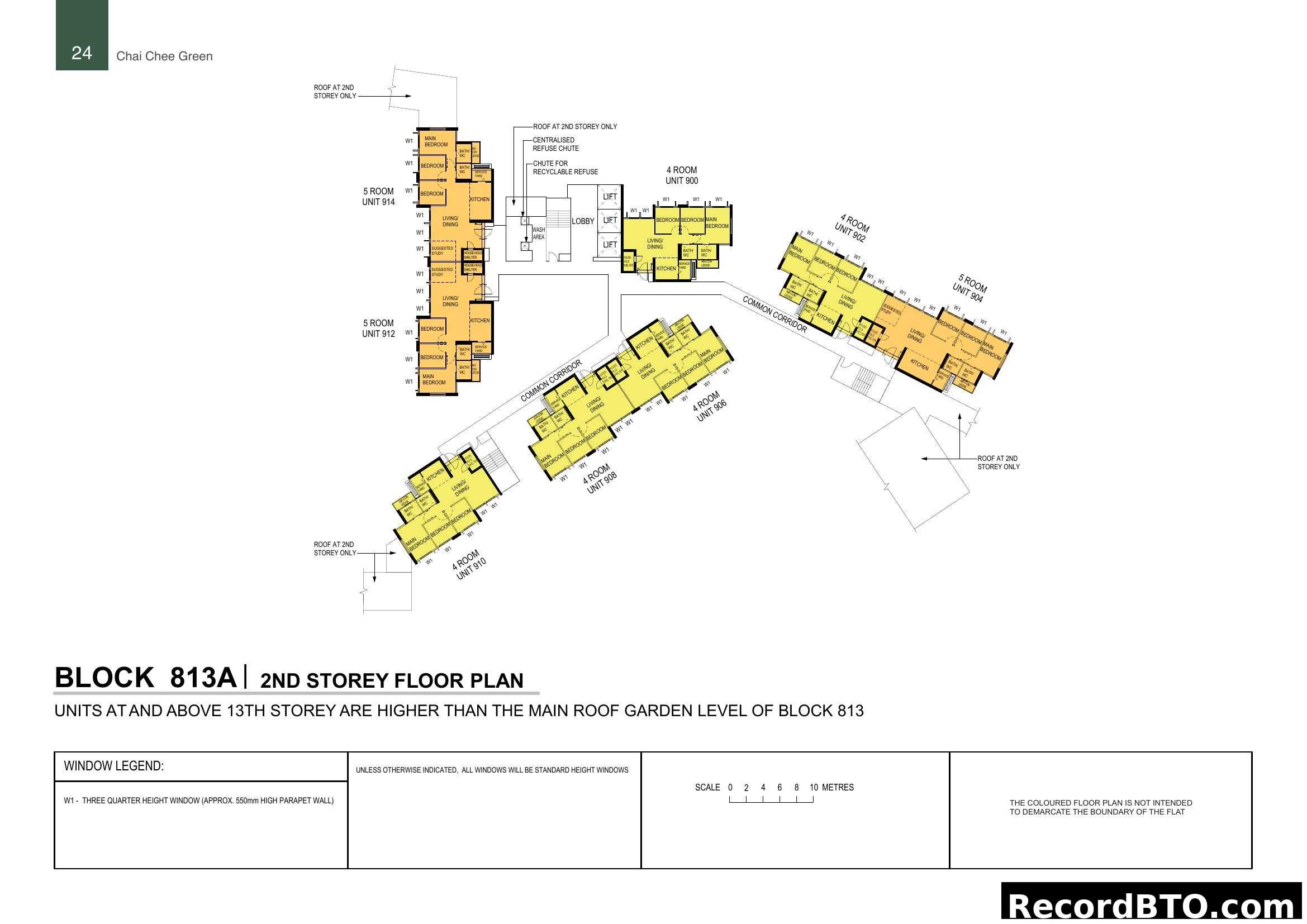 Chai Chee Green Block 813A 2nd Storey Floor Plan