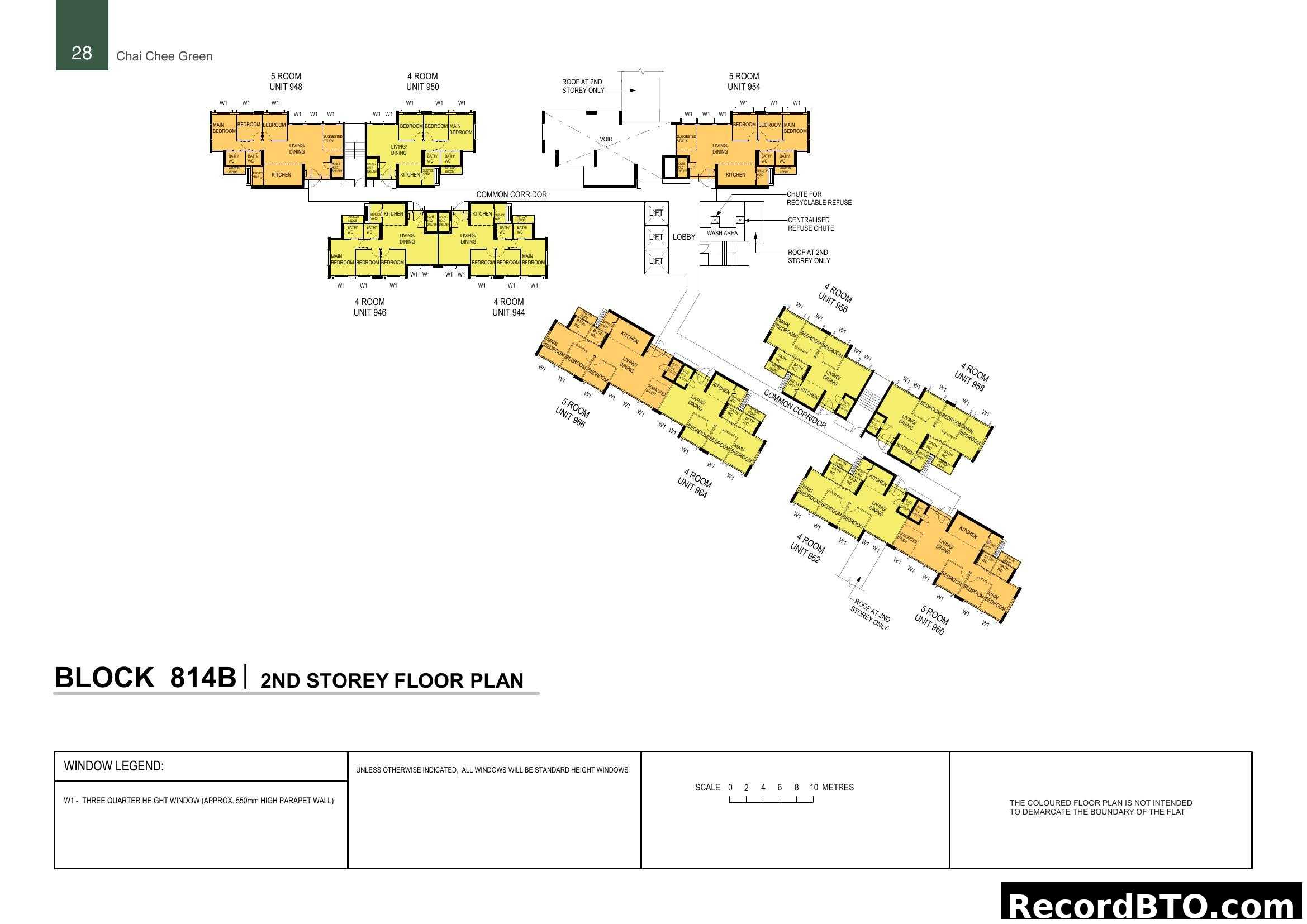 Chai Chee Green Blk 814B 2nd Storey Floor Plan