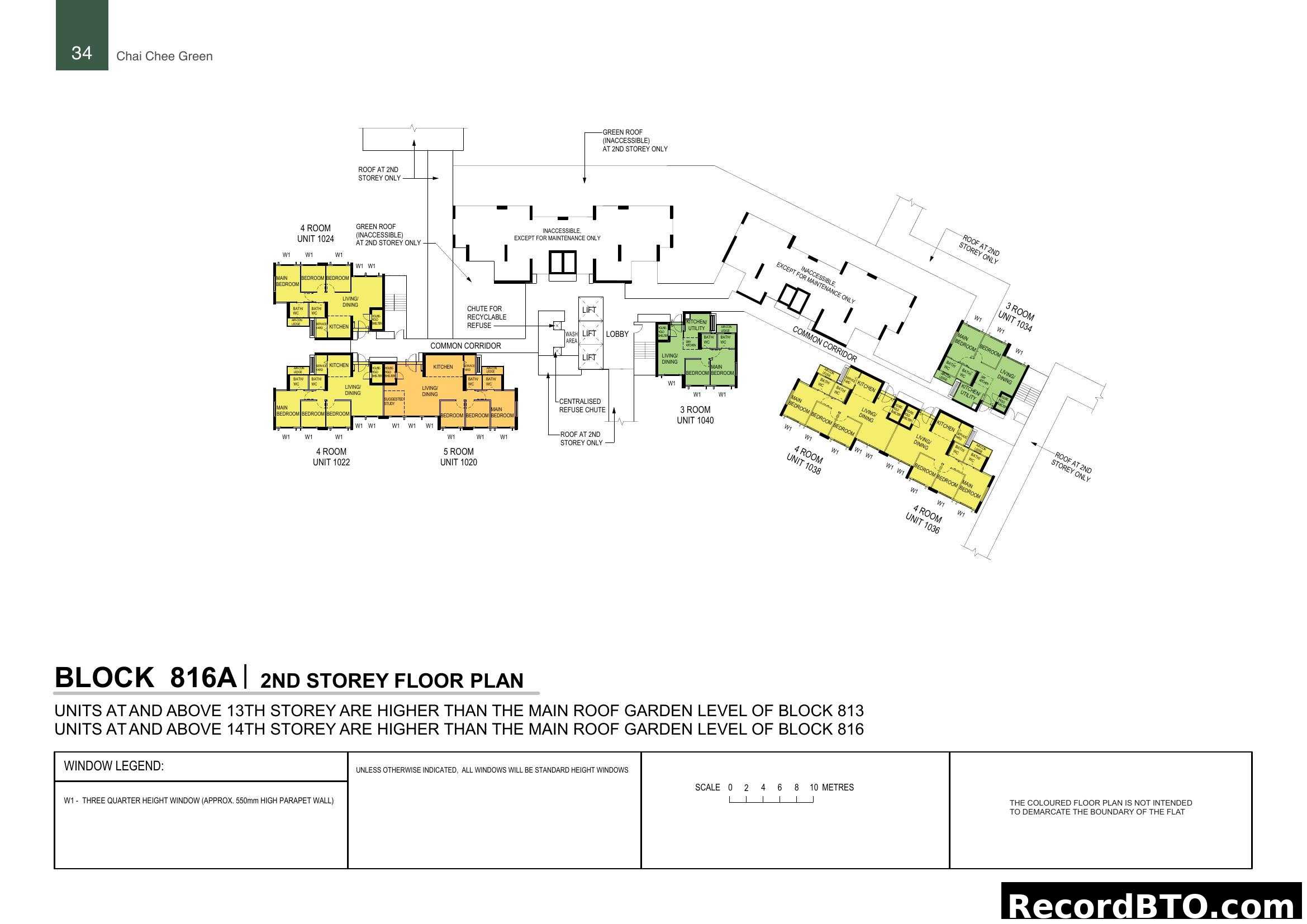 Block 816A 2nd Storey Floor Plan - Chai Chee Green