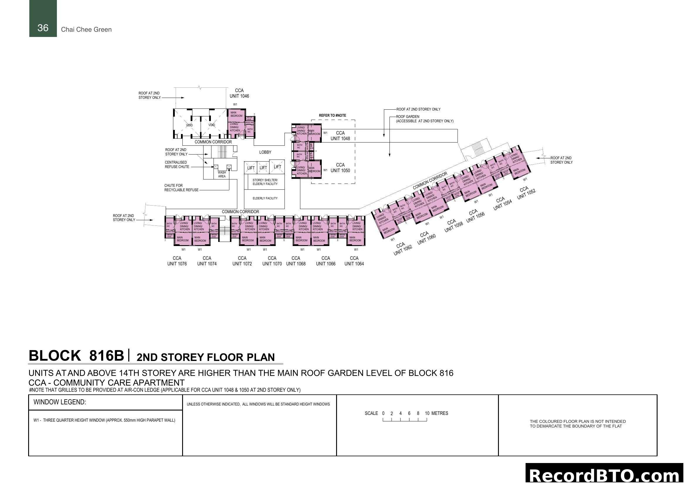 Chai Chee Green - Block 816B 2nd Storey Floor Plan