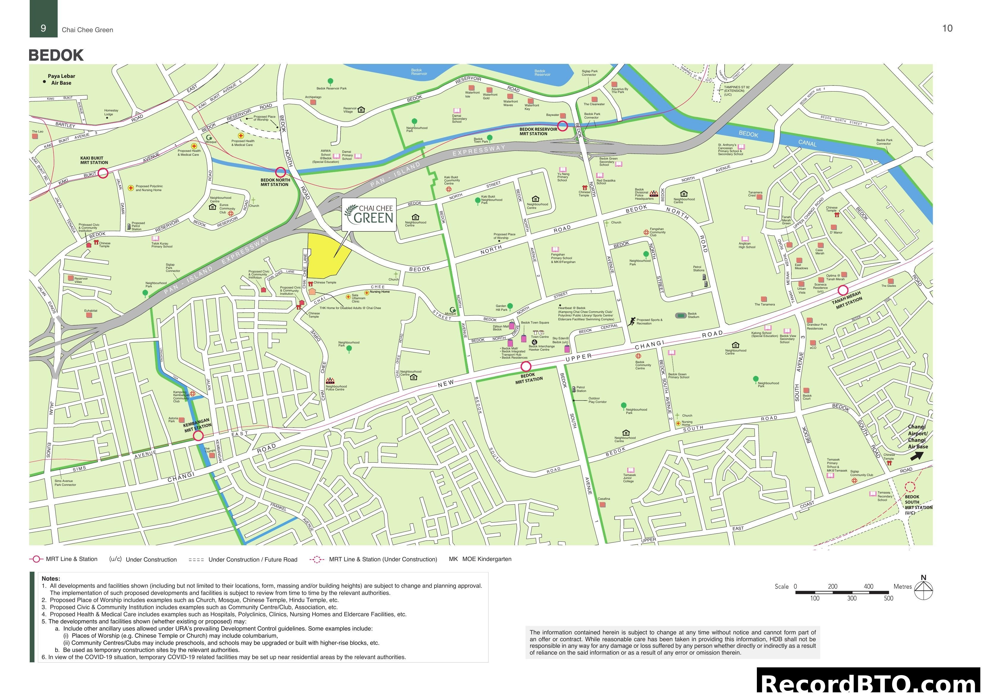 Chai Chee Green BEDOK Location Map