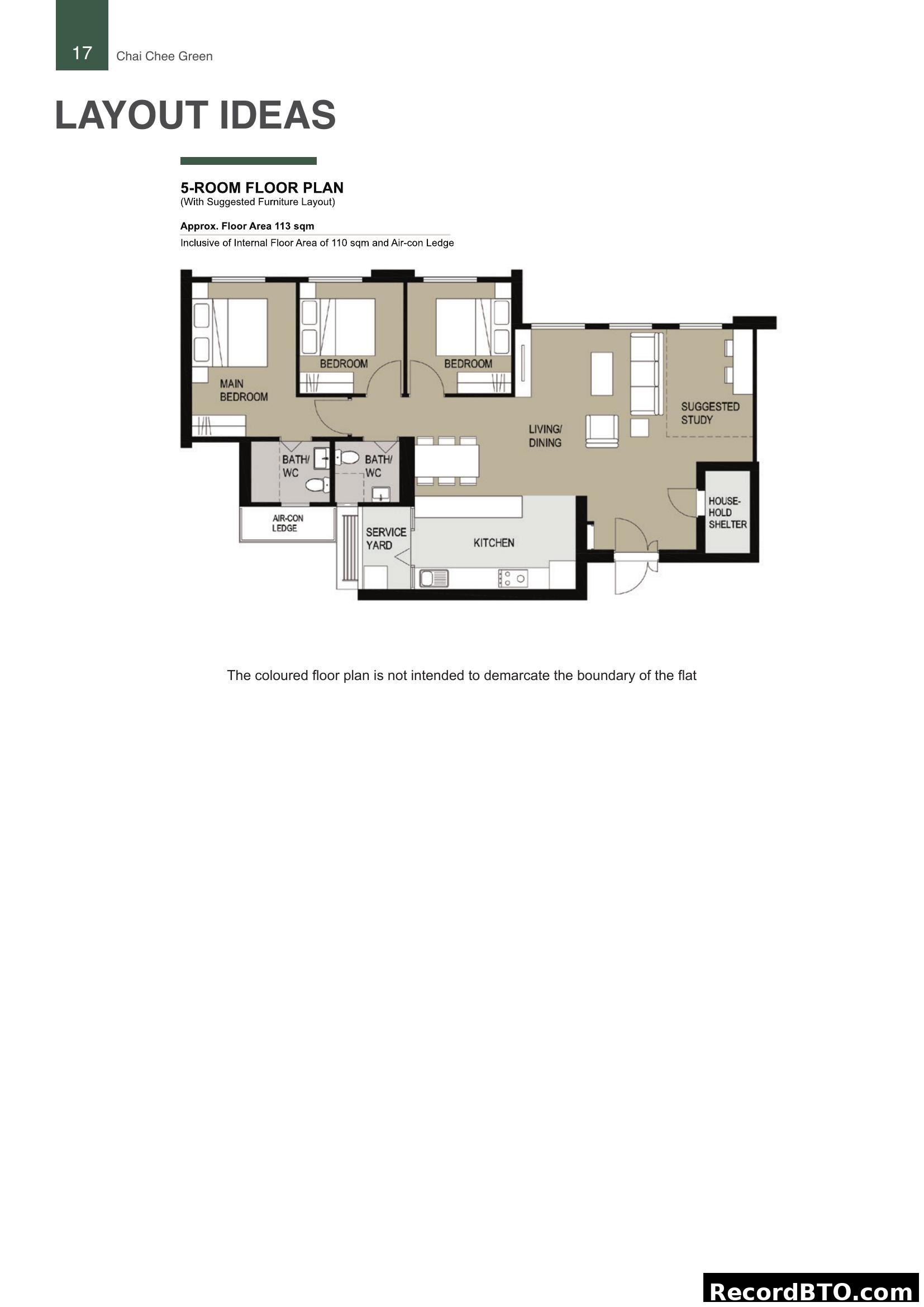 Chai Chee Green 5-Room Floor Plan