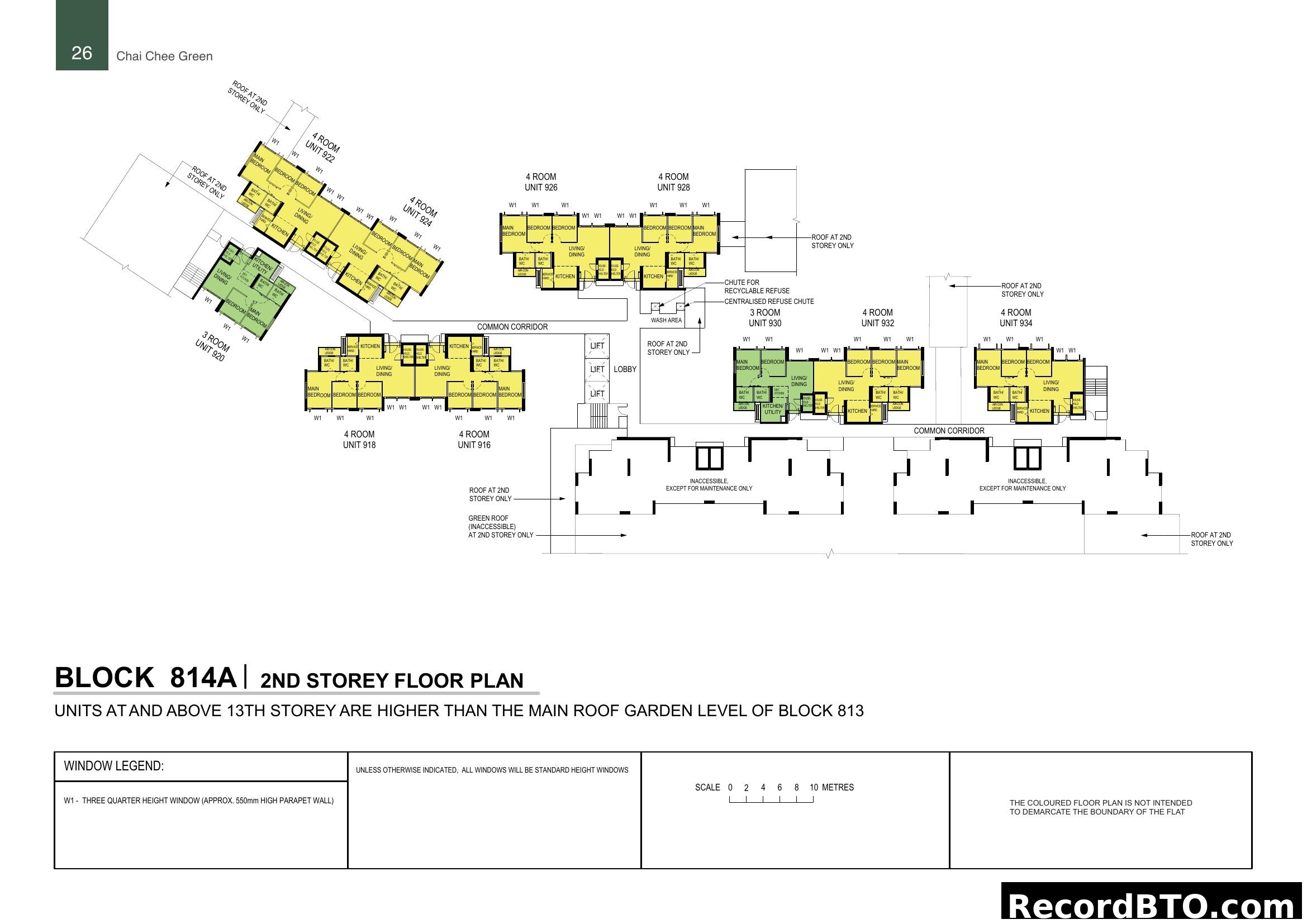 Block 814A 2nd Storey Floor Plan - Chai Chee Green