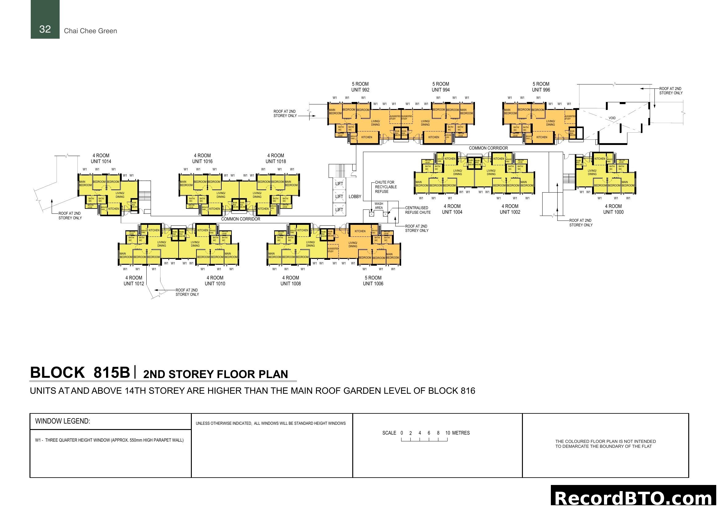 Chai Chee Green - Block 815B 2nd Storey Floor Plan
