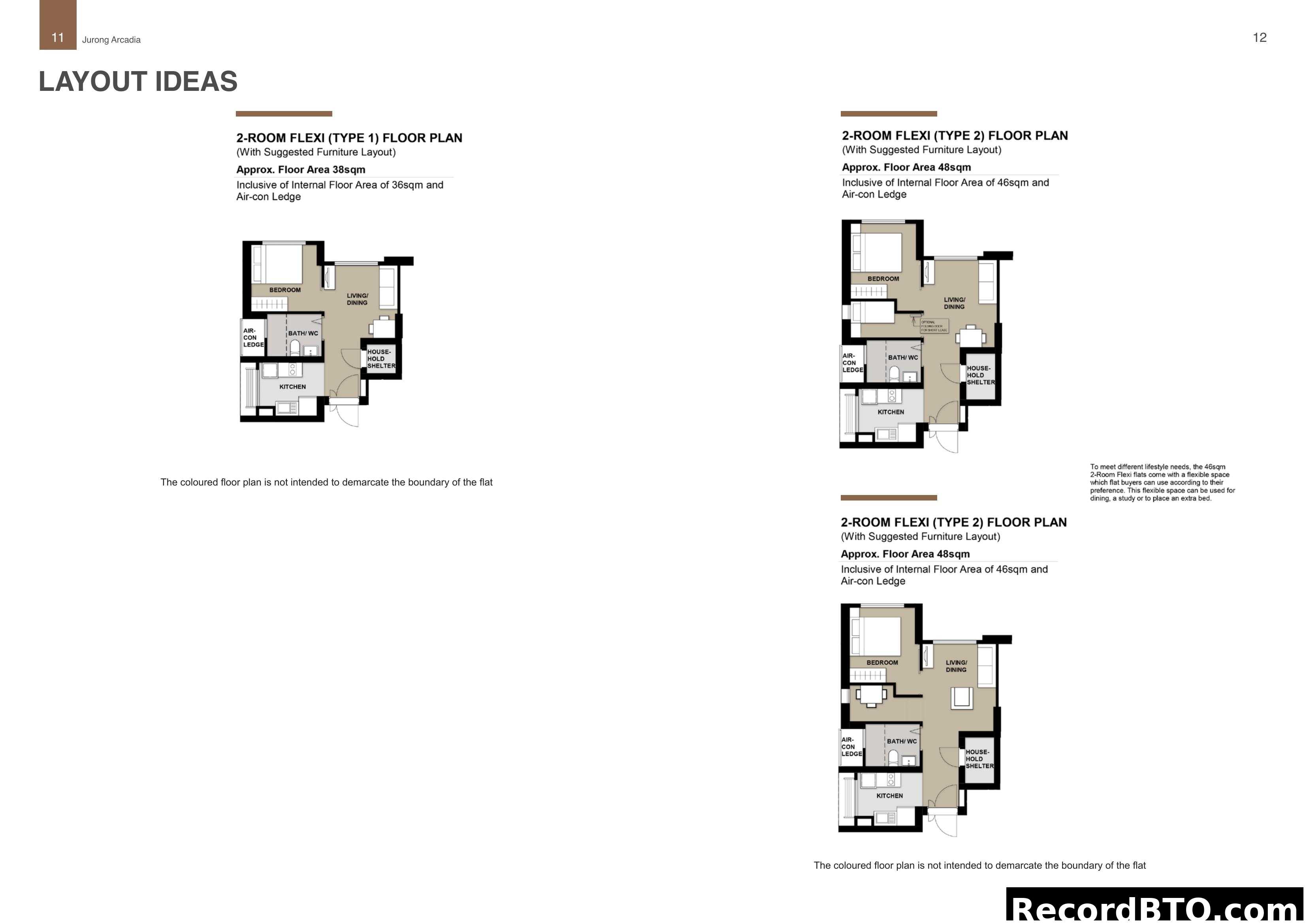 2-Room Flexi Layout Ideas (Types 1 & 2)
