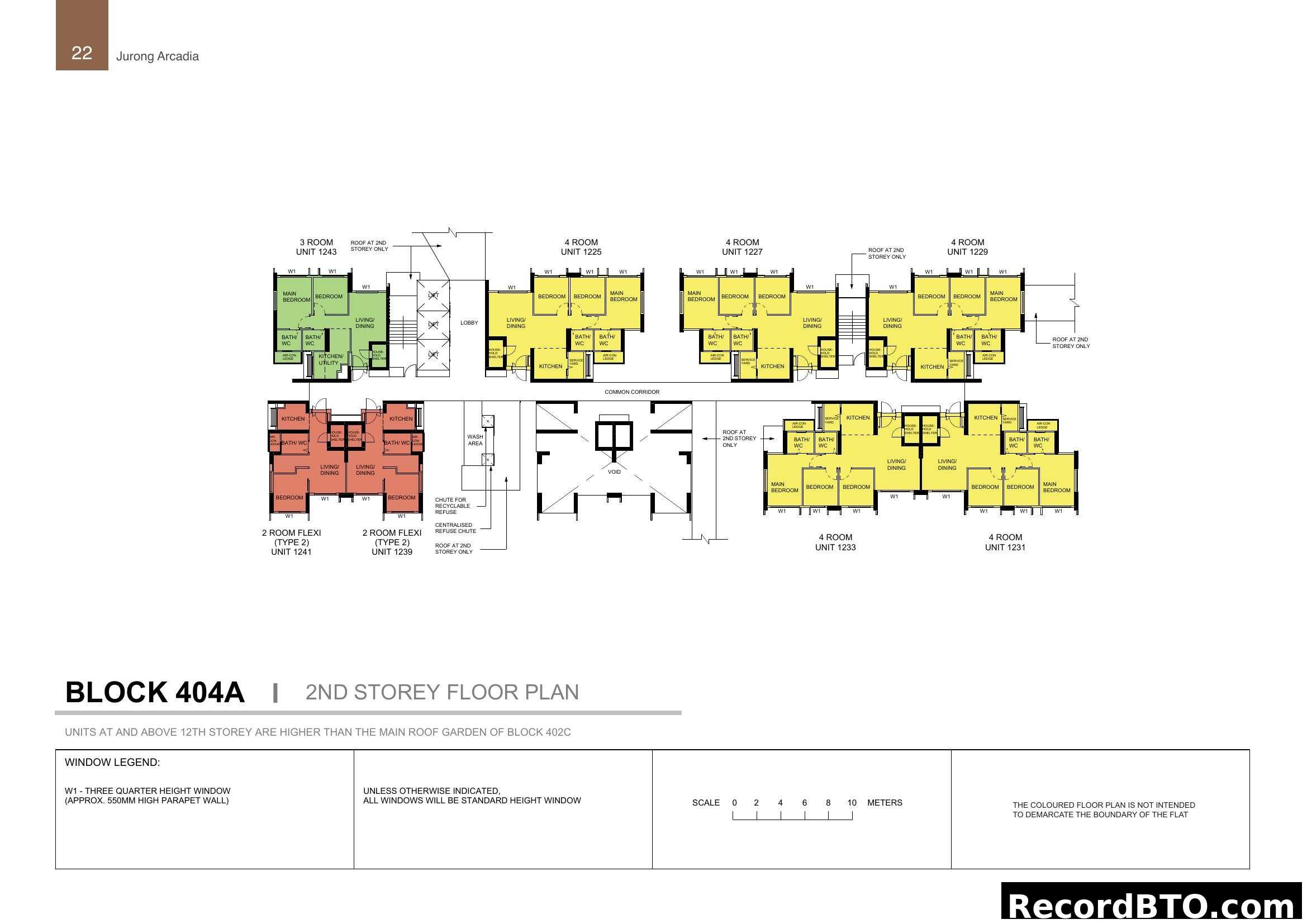 Block 404A 2nd Storey Floor Plan - Jurong Arcadia