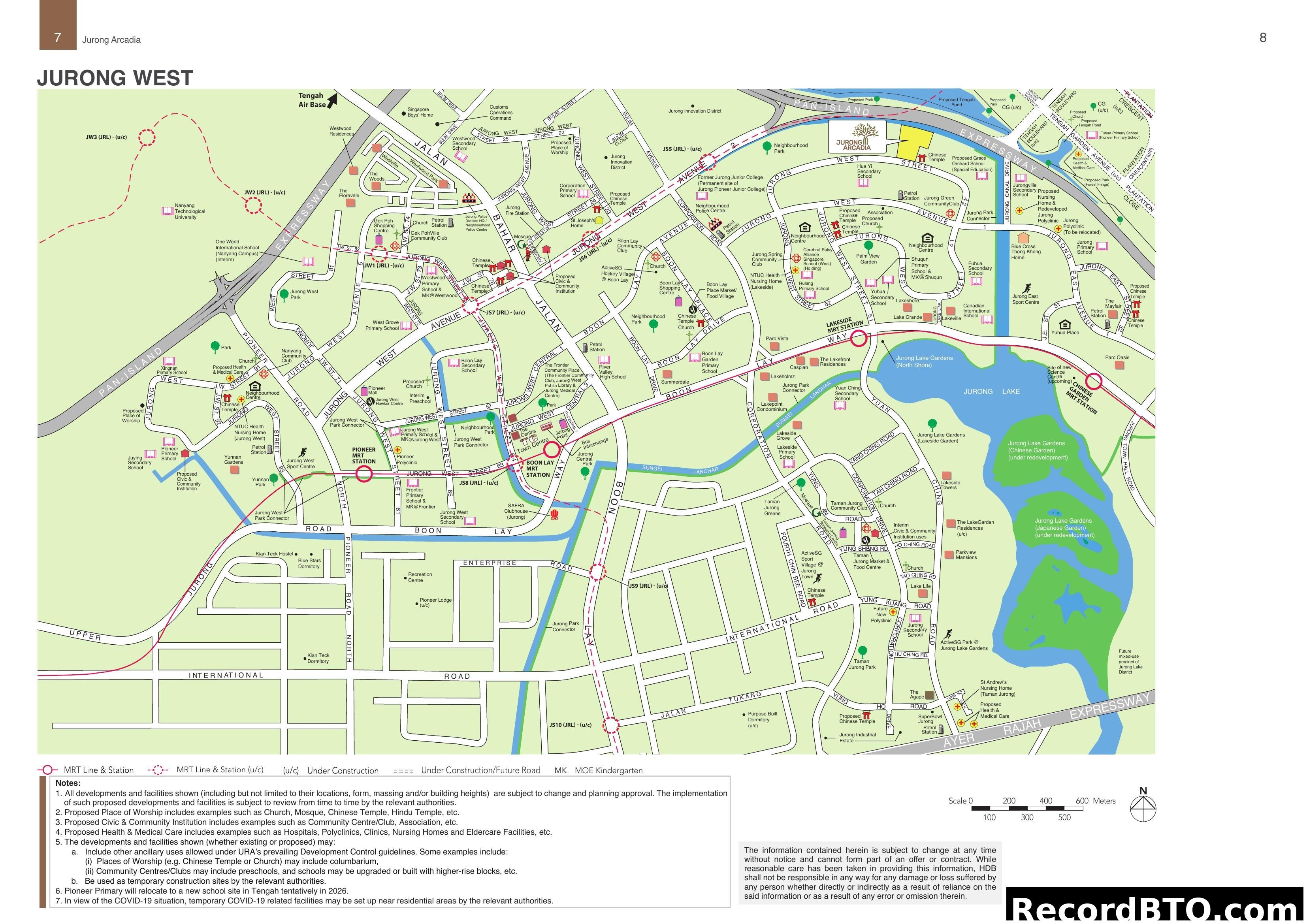Jurong Arcadia Location Map