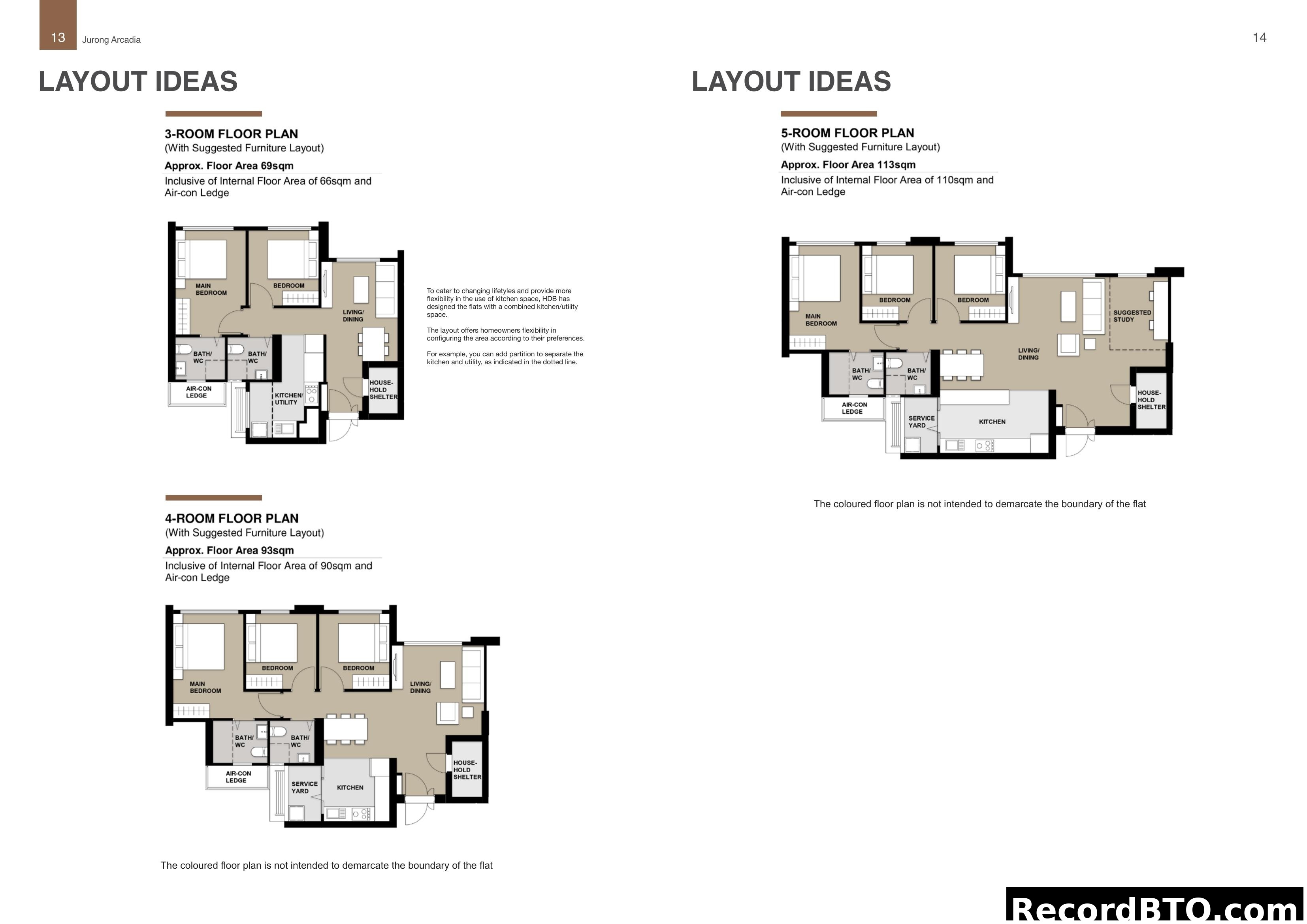 Jurong Arcadia Floor Plan Layout Ideas