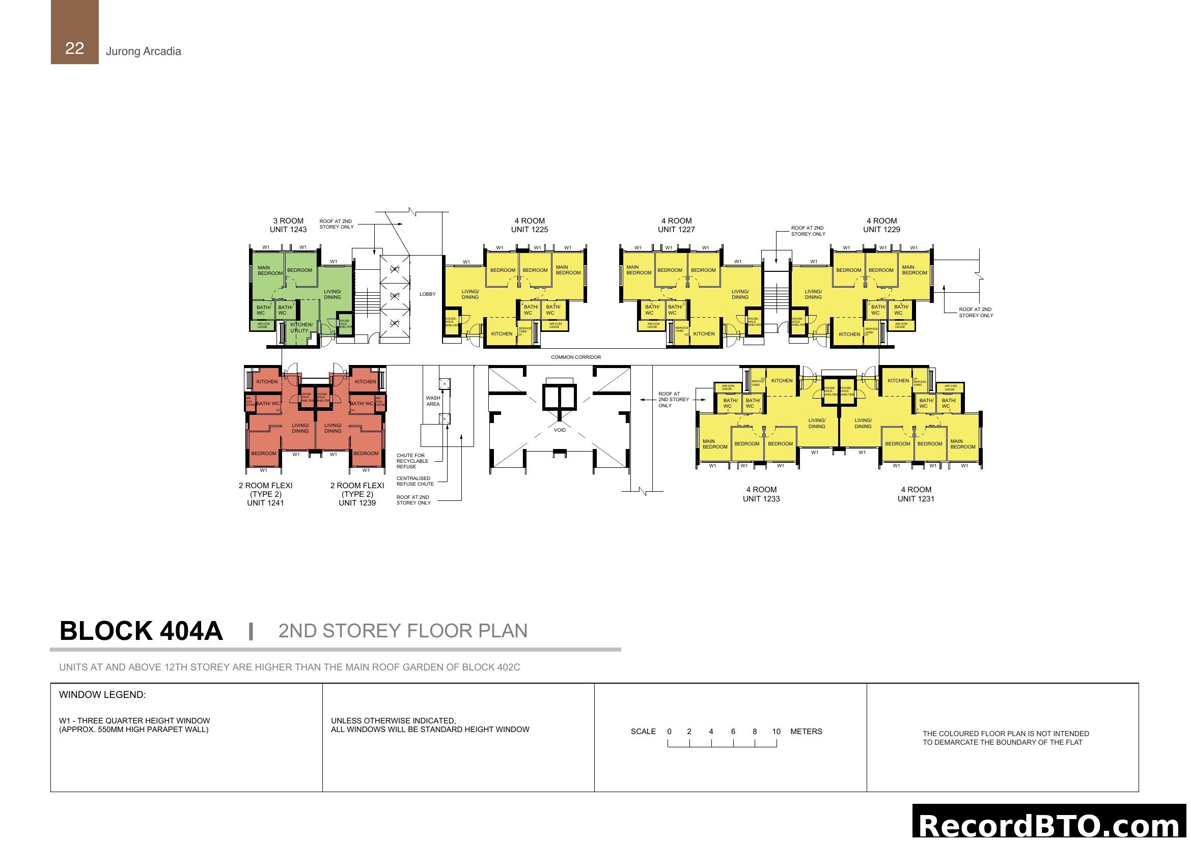 Block 404A 2nd Storey Floor Plan - Jurong Arcadia