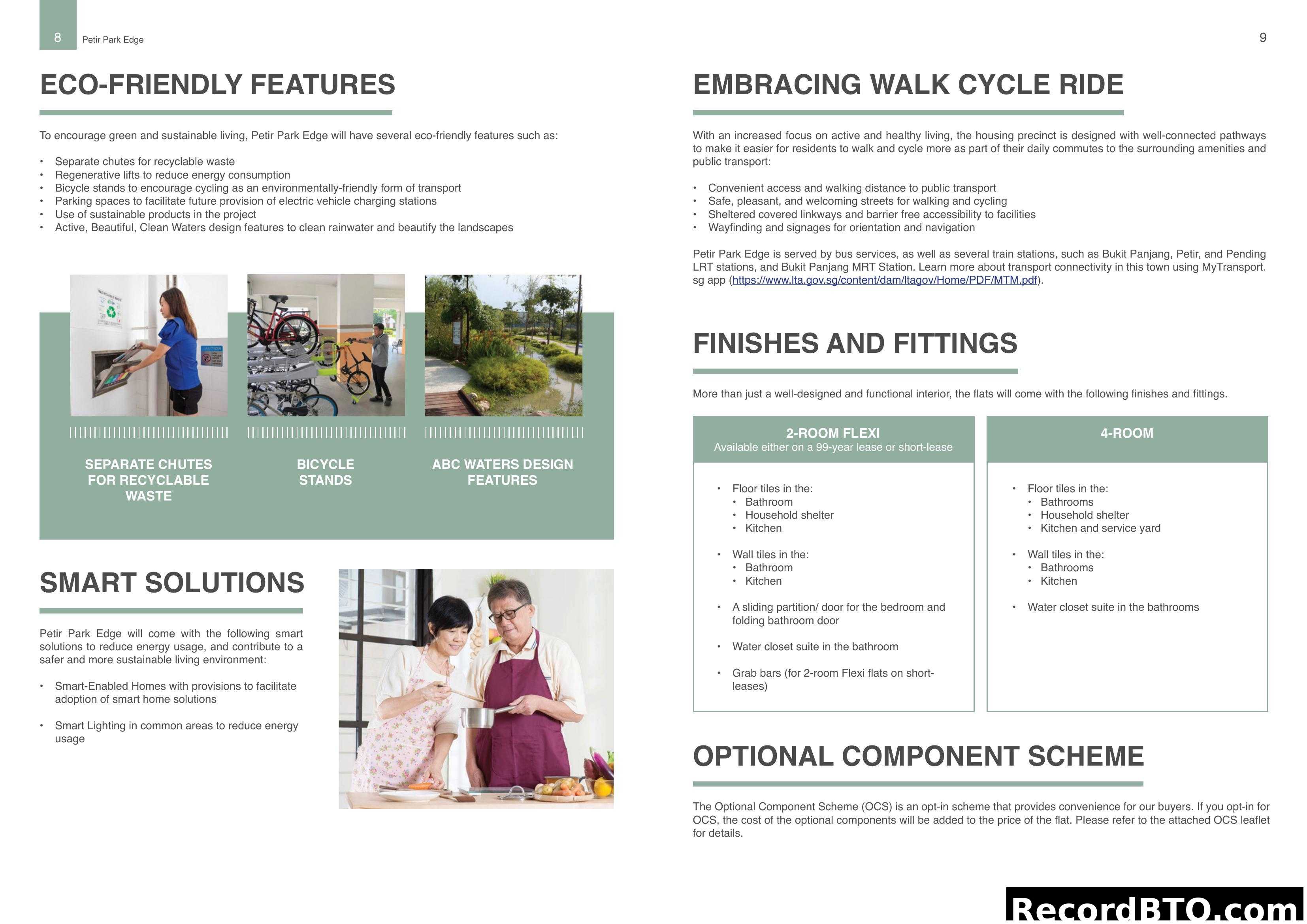 Eco-Friendly Features, Finishes & Smart Solutions