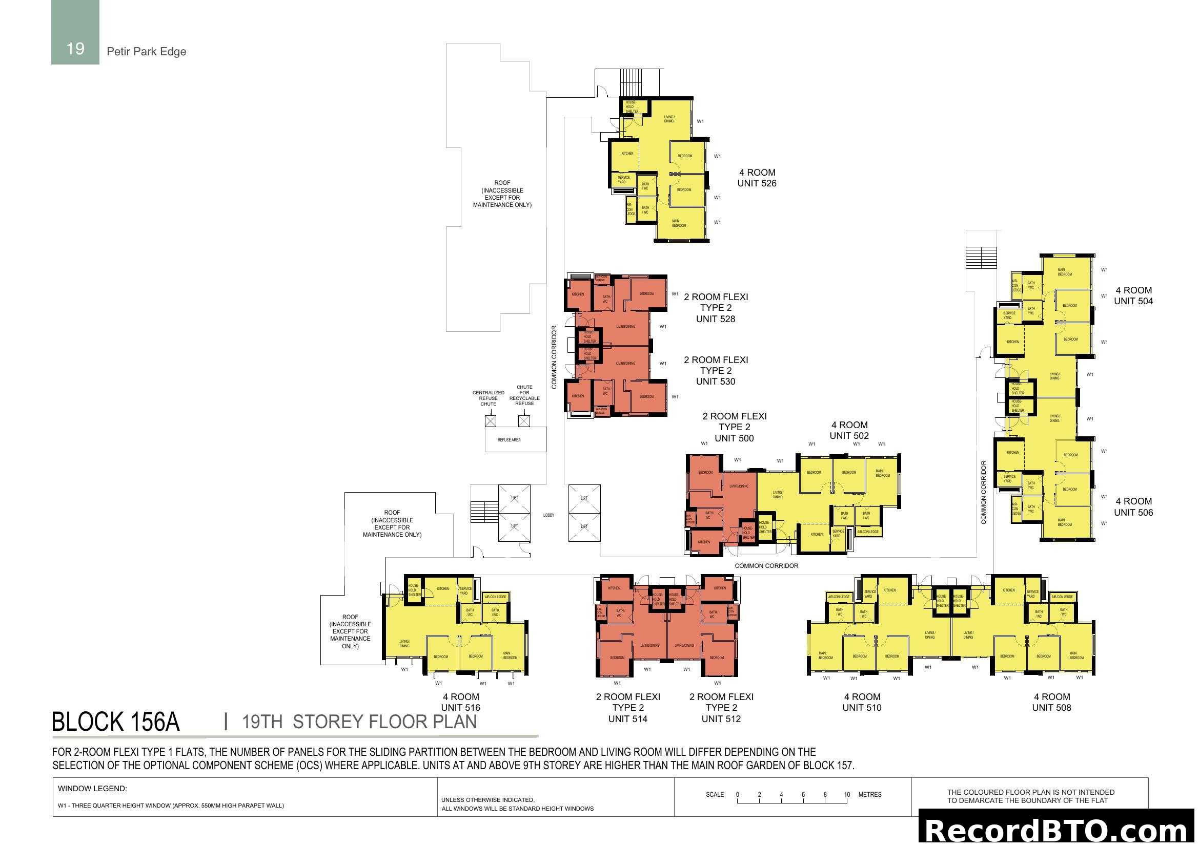 Block 156A, 19th Storey Floor Plan at Petir Park Edge
