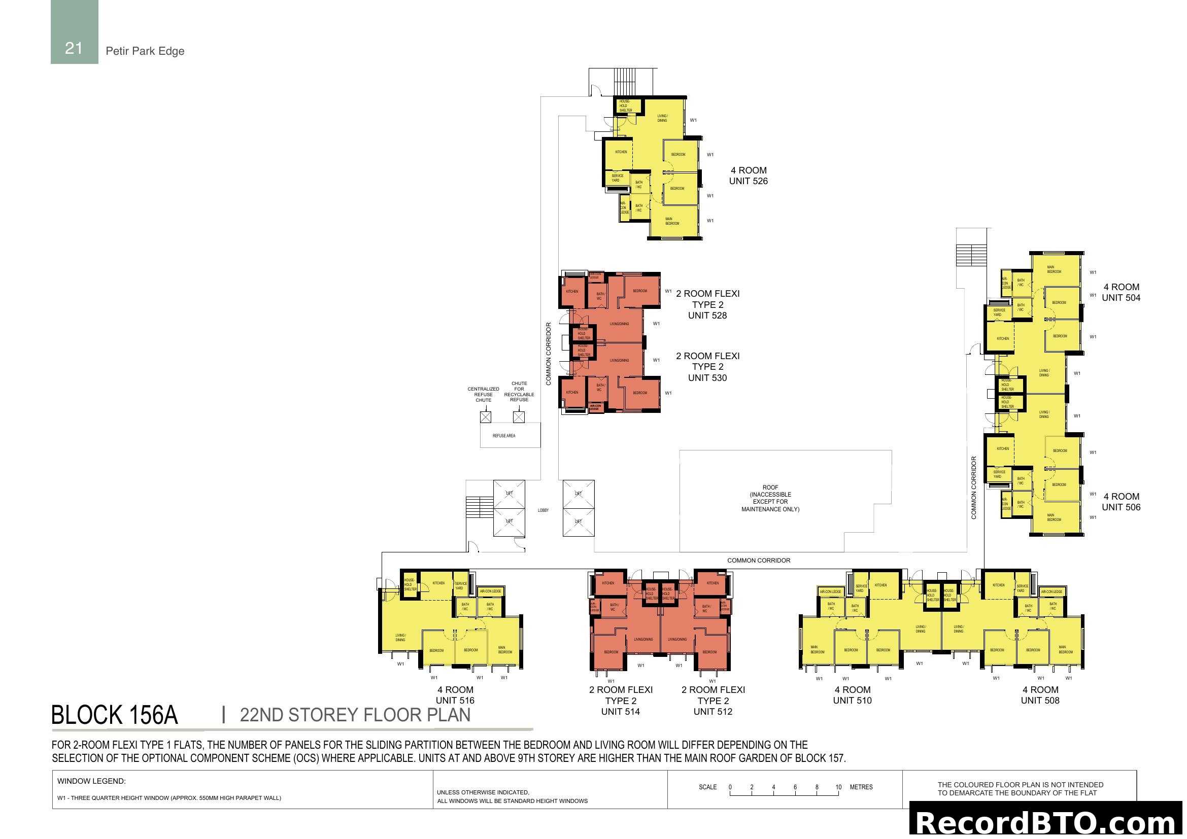 Petir Park Edge - Block 156A, 22nd Storey Floor Plan